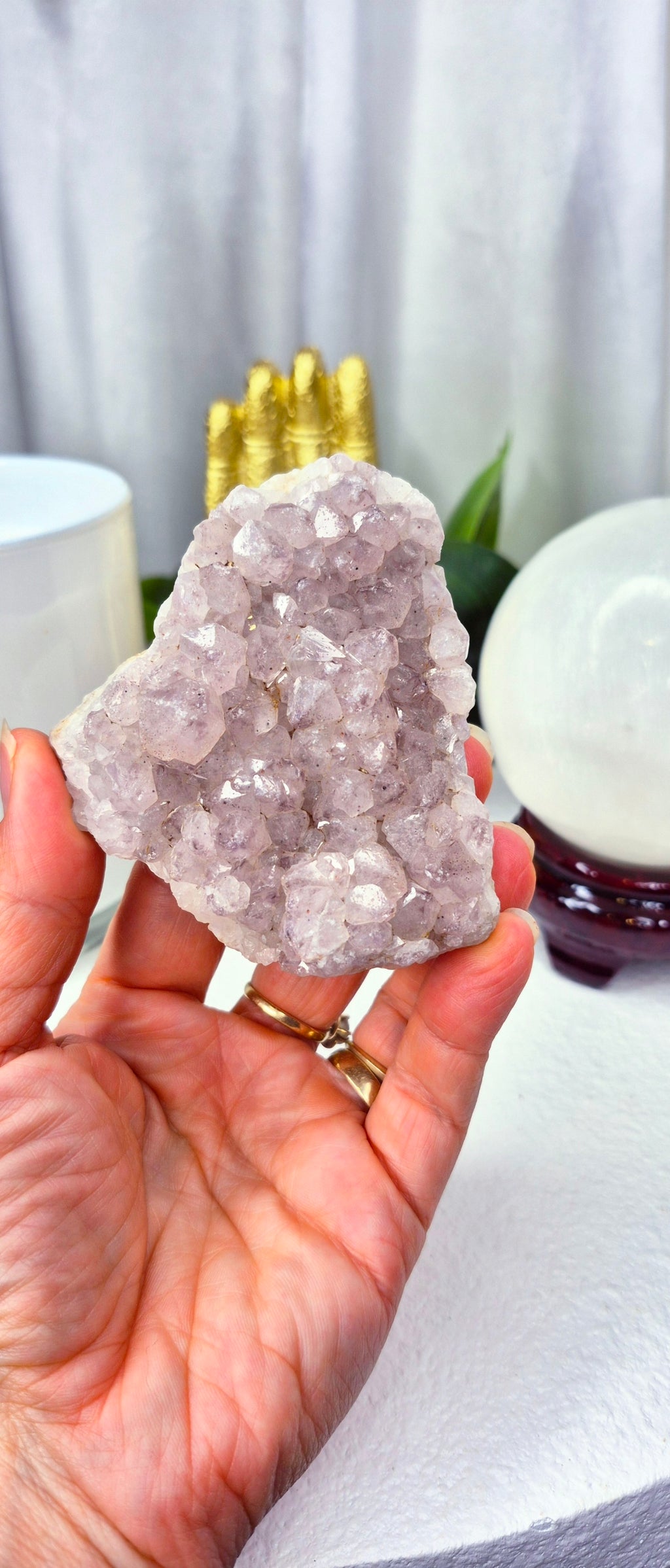 Natural Smoky Quartz Cluster Specimen