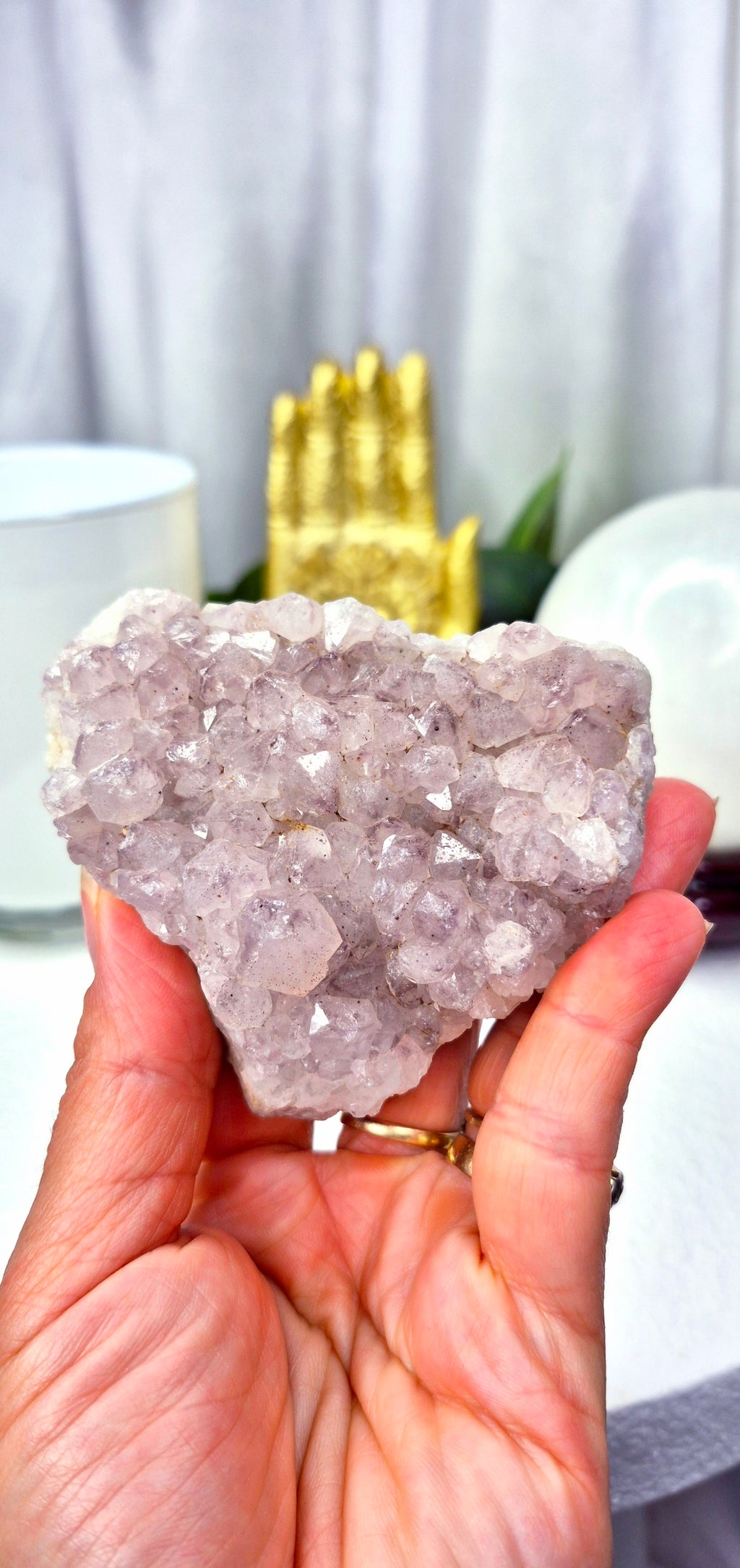 Natural Smoky Quartz Cluster Specimen