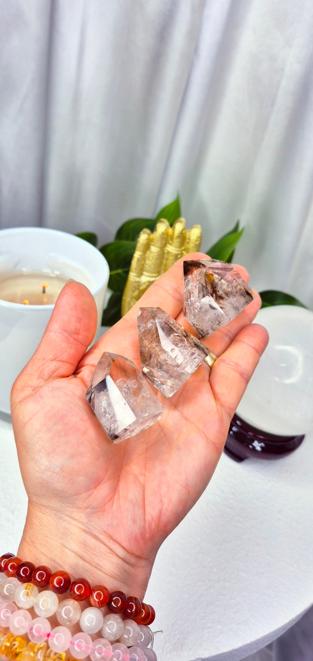 Included Smoky/Clear Quartz Points