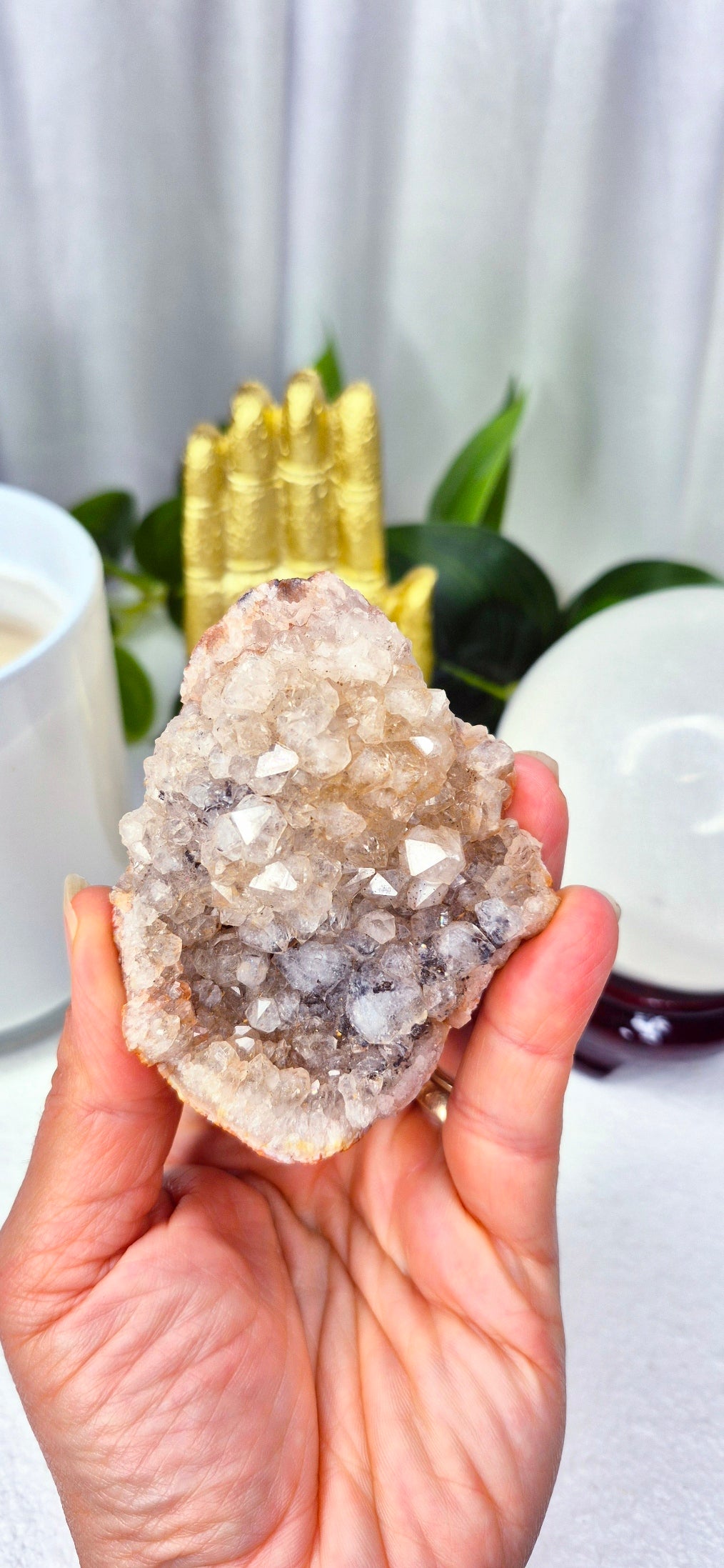 Natural Smoky Quartz Cluster Specimen