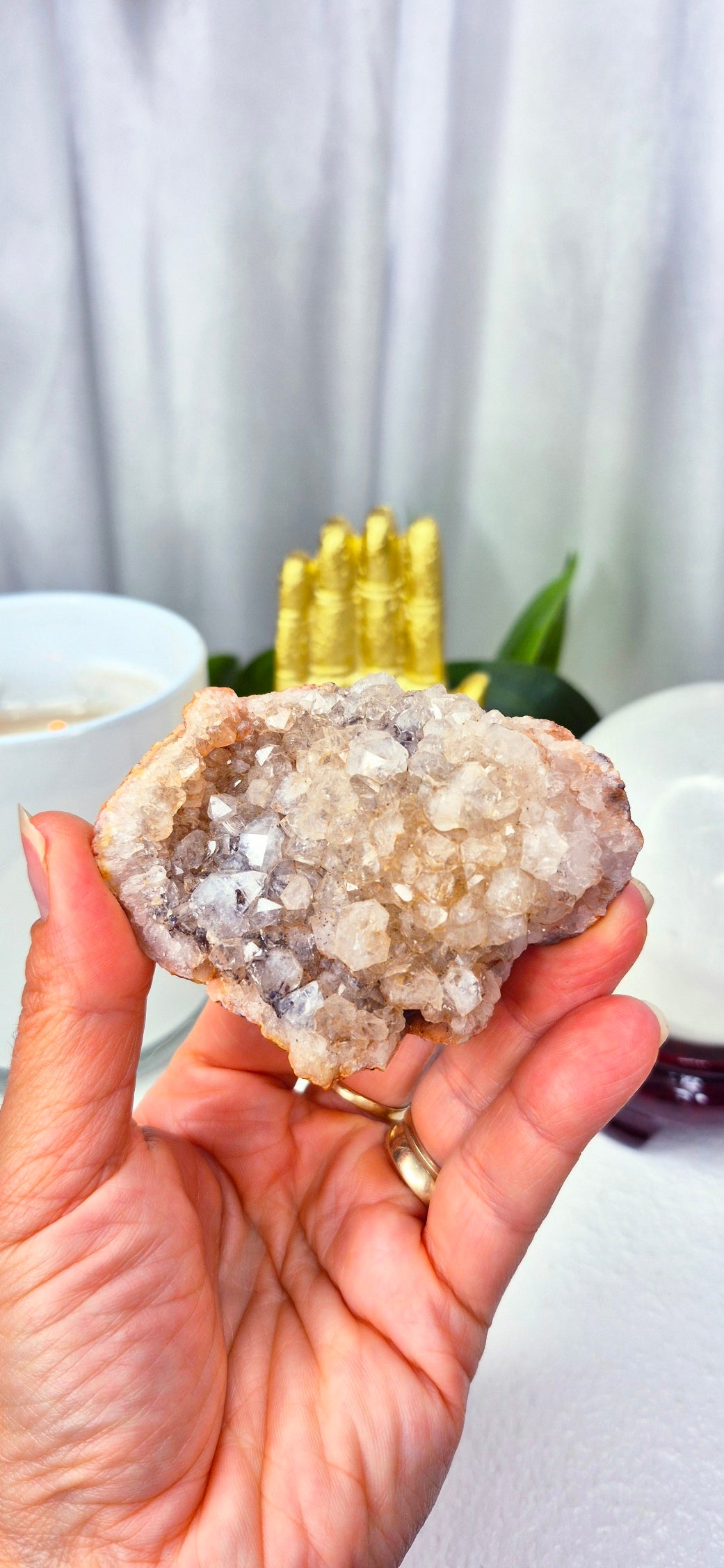 Natural Smoky Quartz Cluster Specimen