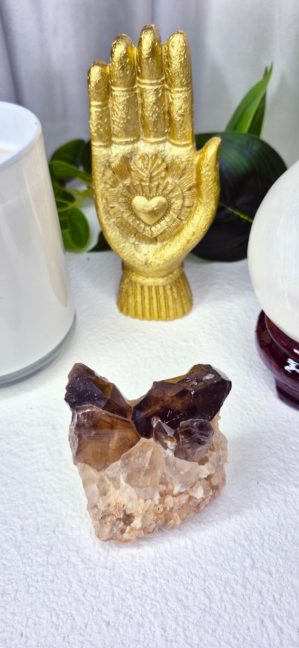 Raw Natural Smoky Quartz Cluster