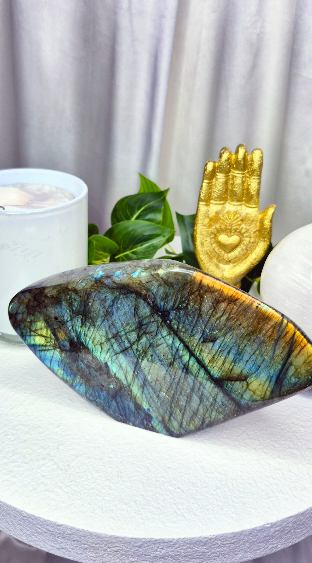 Labradorite Statement Piece Polished Free Form  #A