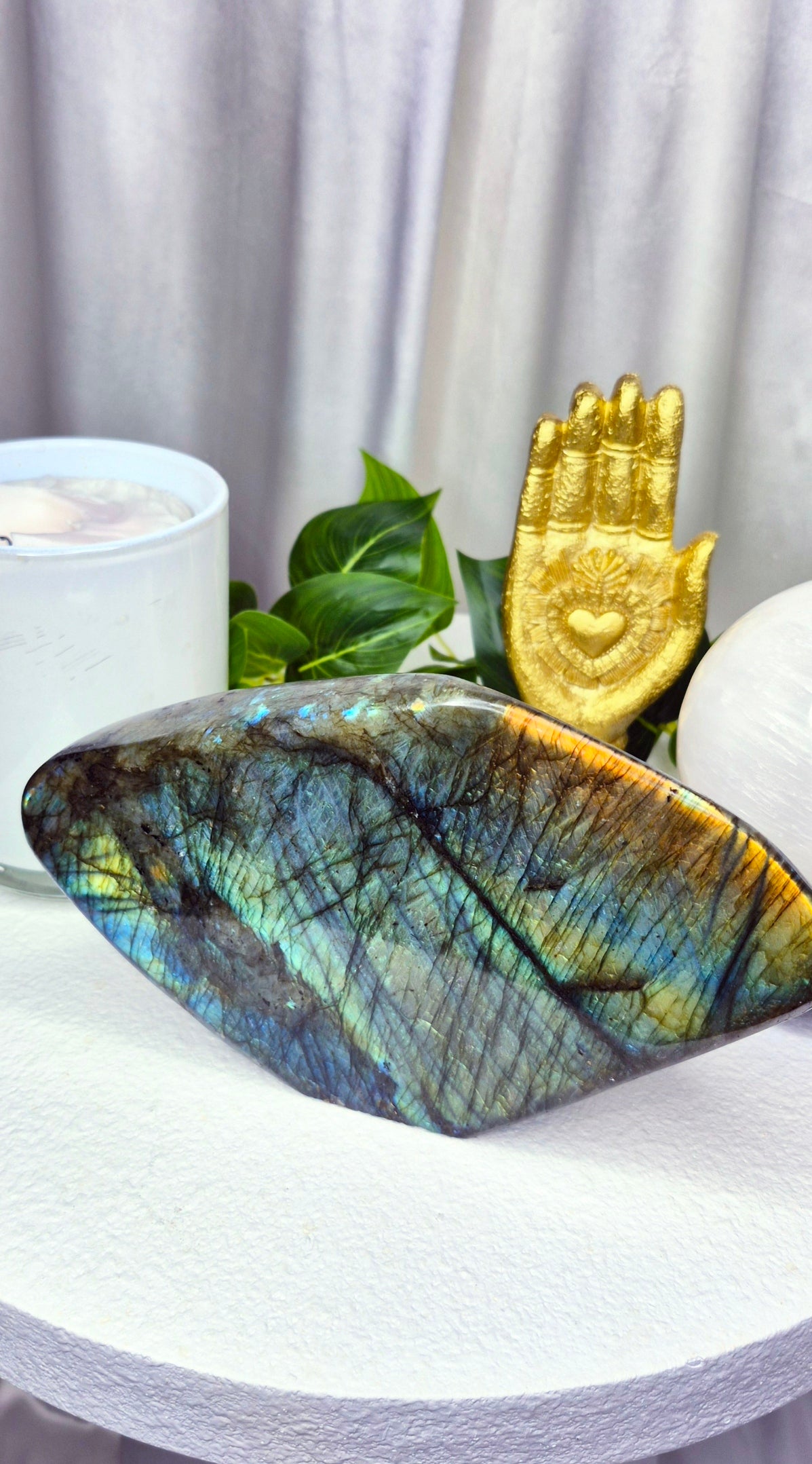 Labradorite Statement Piece Polished Free Form  #A