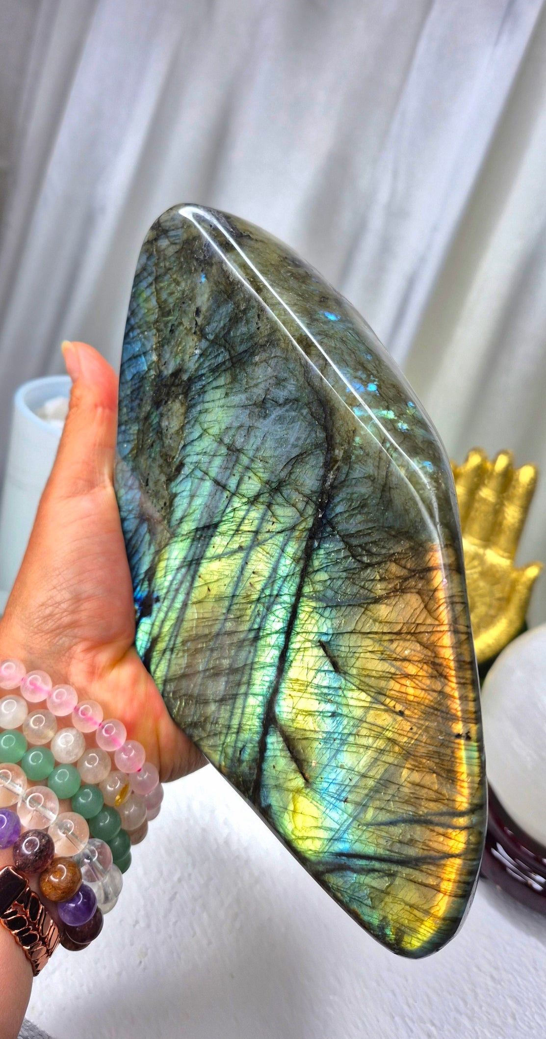 Labradorite Statement Piece Polished Free Form  #A