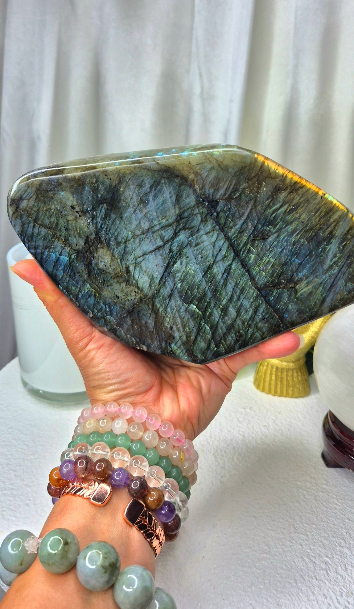 Labradorite Statement Piece Polished Free Form  #A