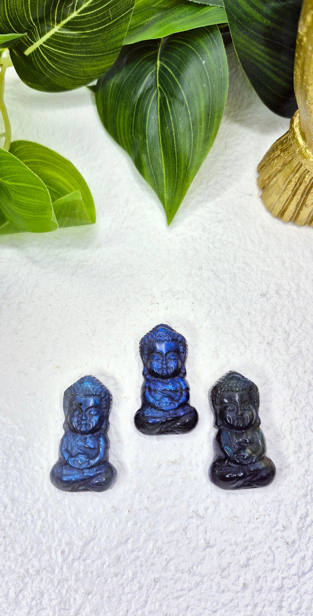 Labradorite Mini Buddha Carving