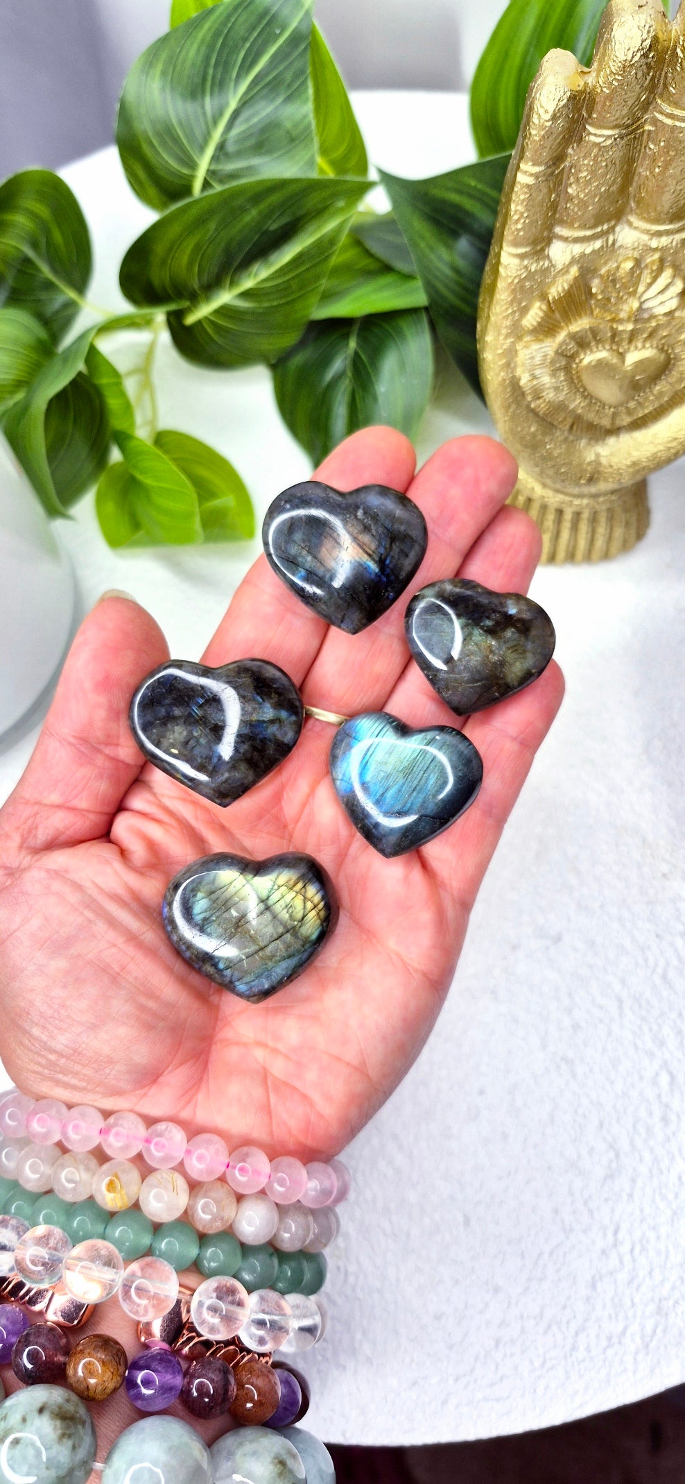 Labradorite Mini Heart Carving