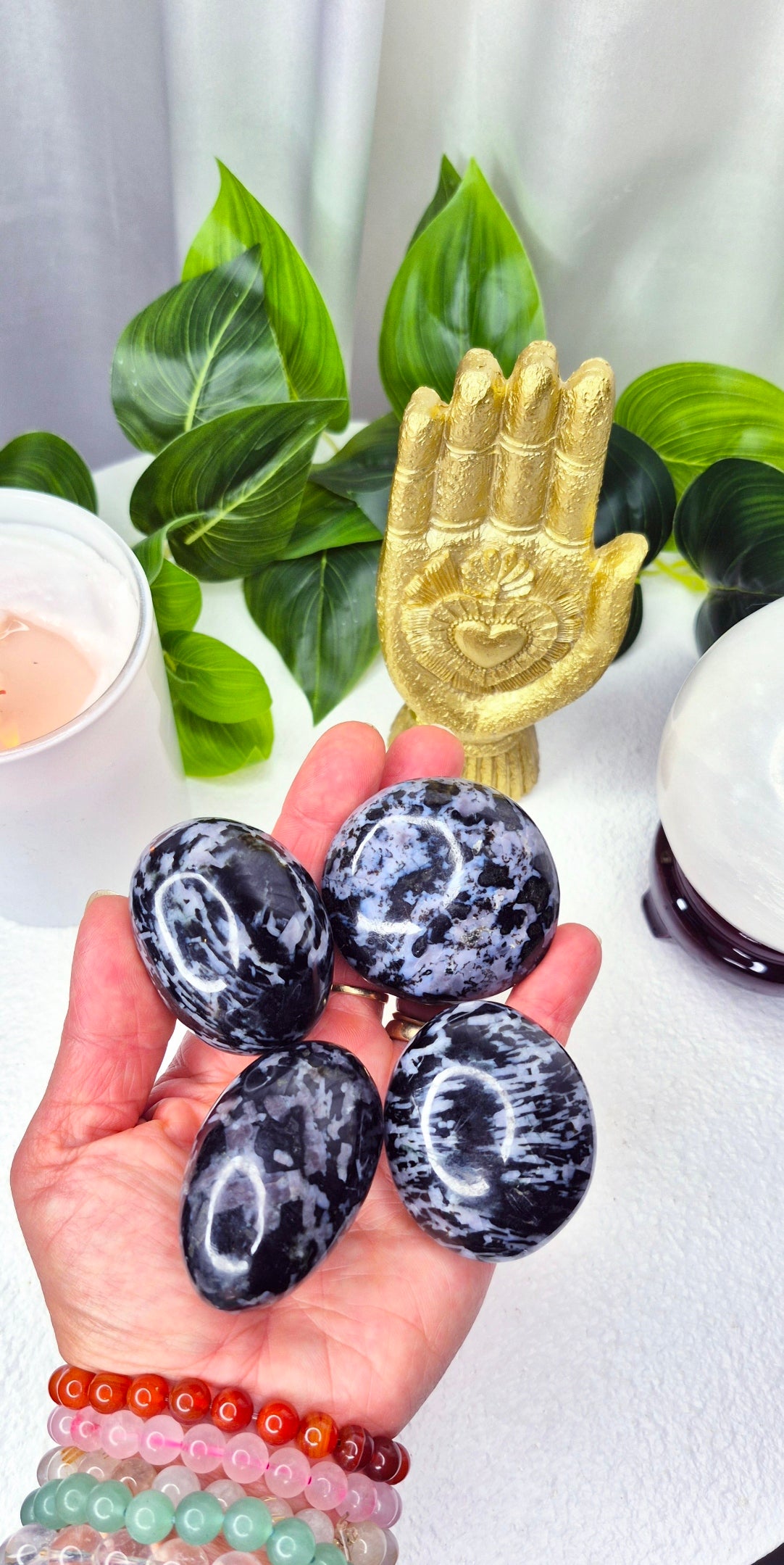 Mystic Merlinite Palm Stone Large