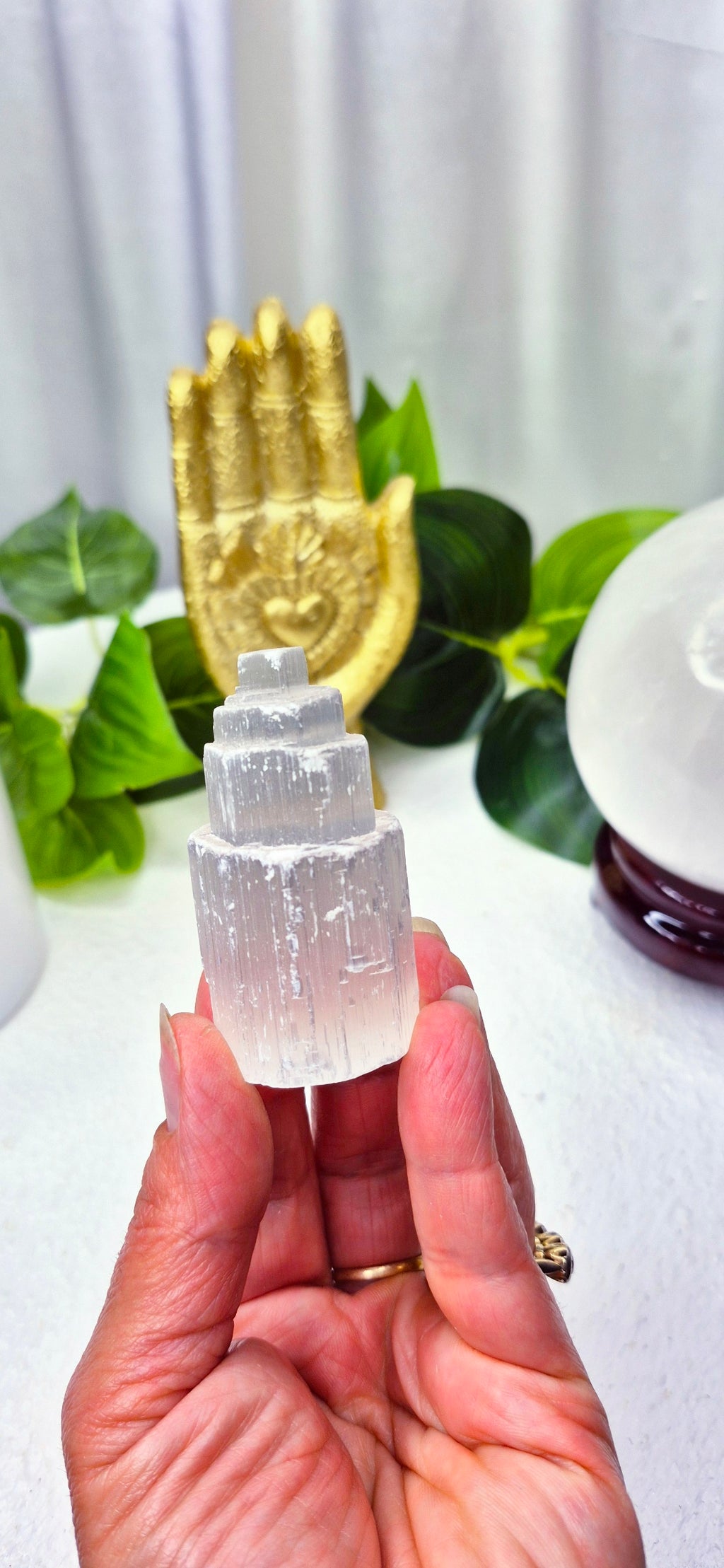 Selenite Mini Tower