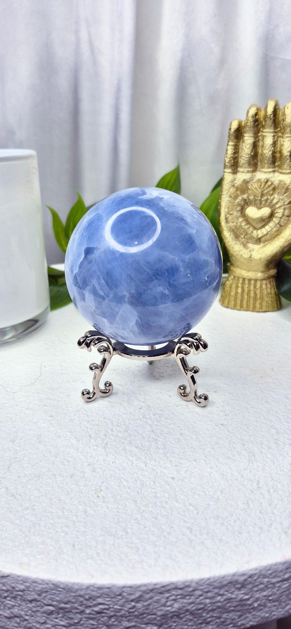 Blue Calcite Sphere