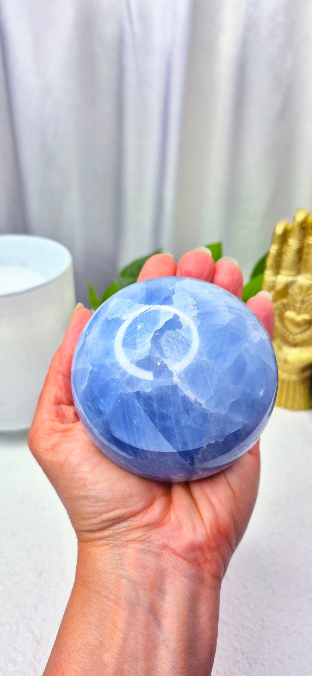 Blue Calcite Sphere