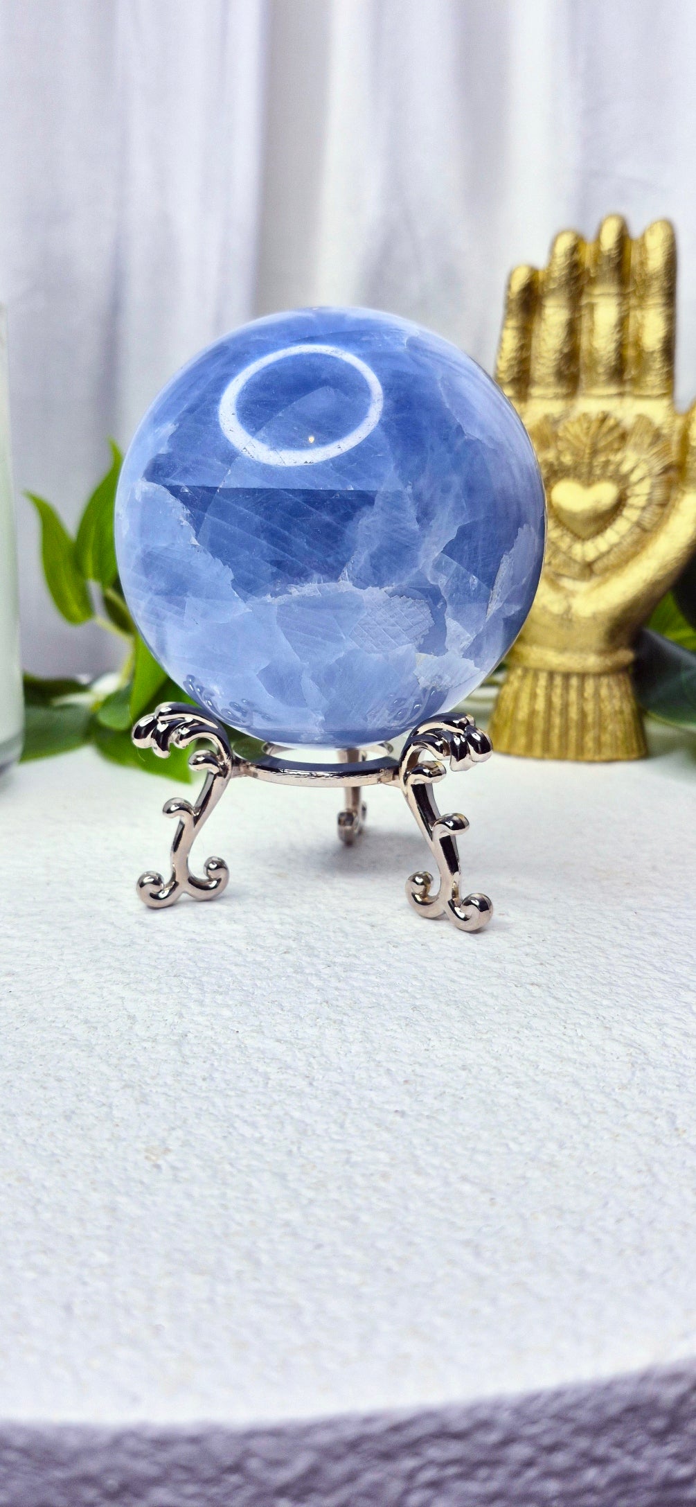 Blue Calcite Sphere