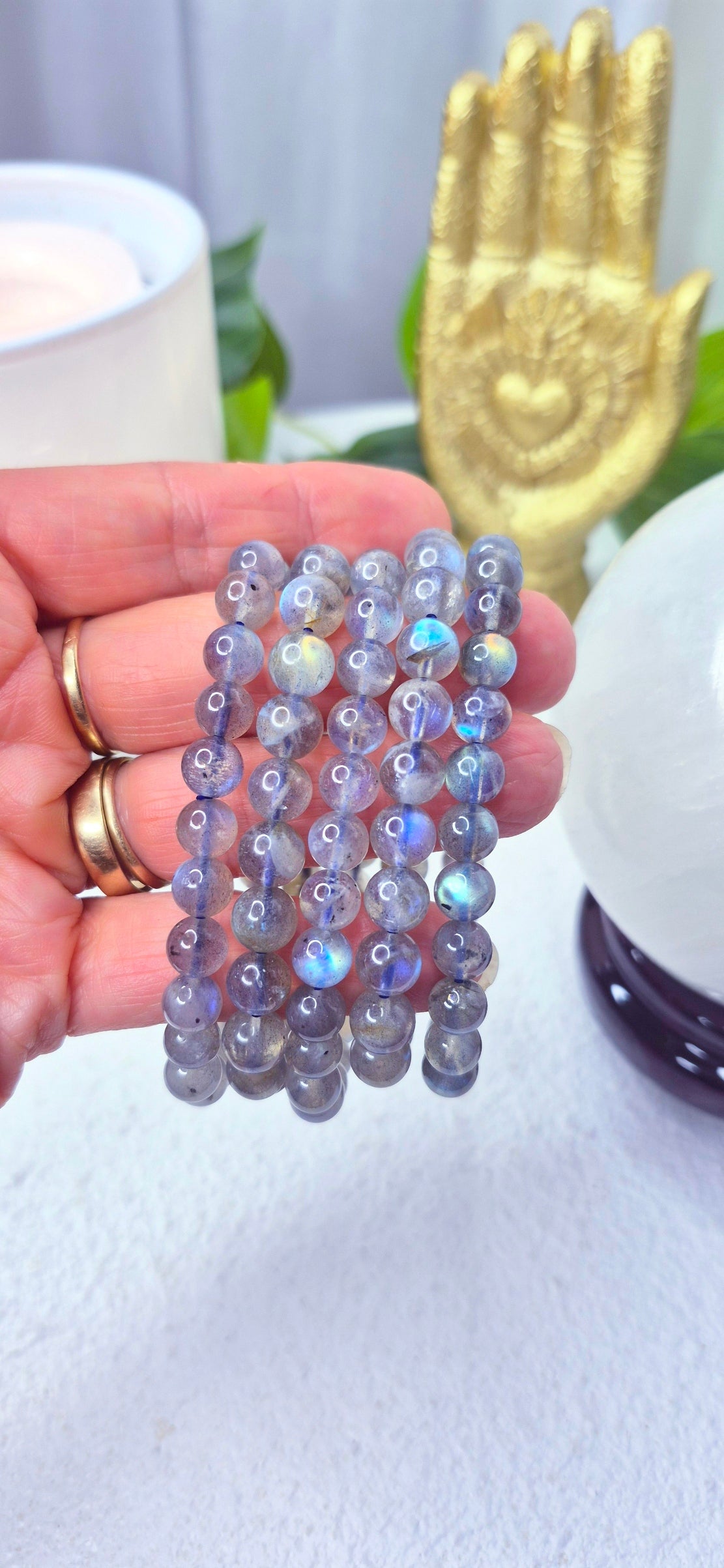 Labradorite Beaded bracelet