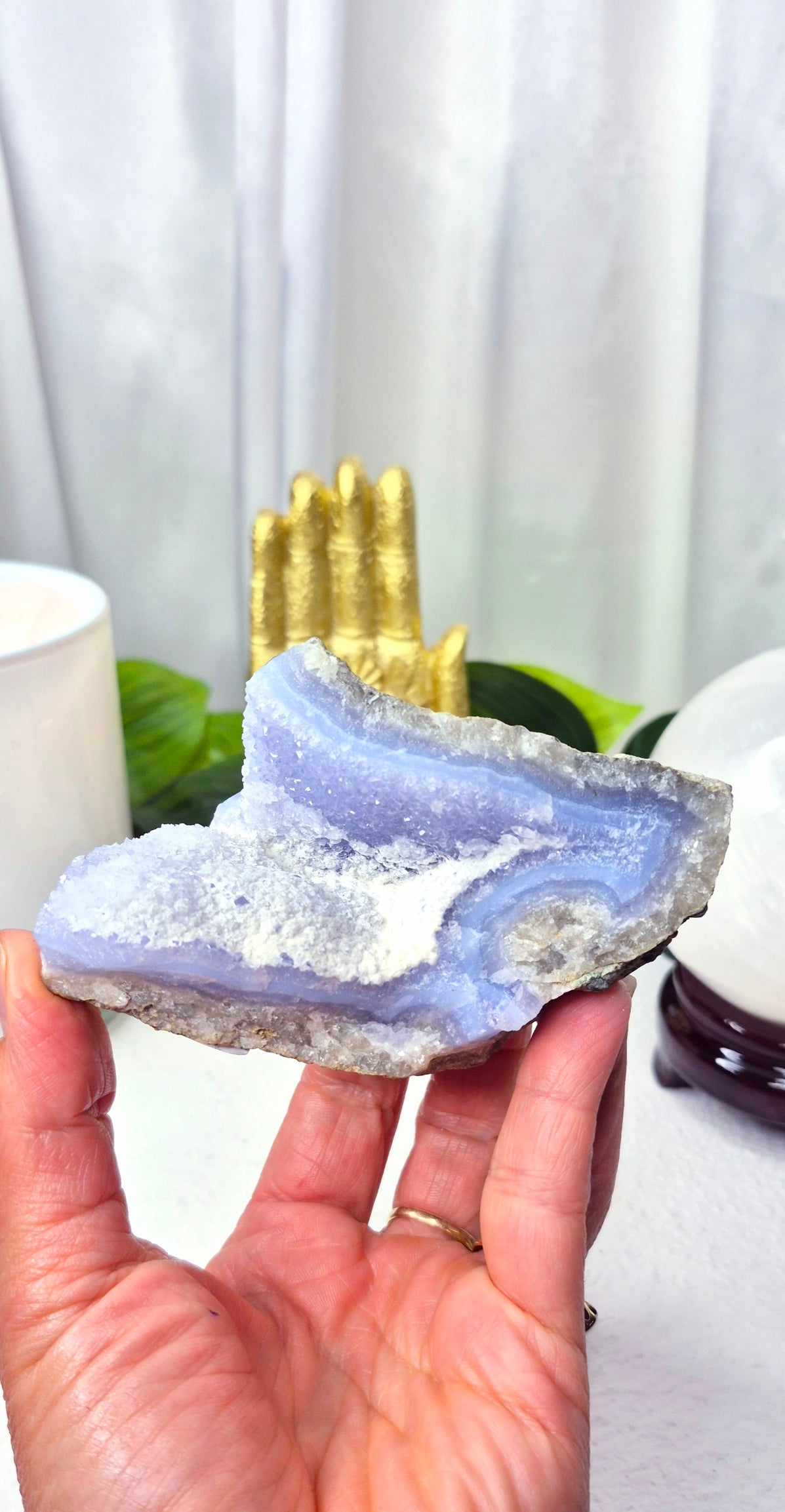 Blue Lace Agate Cluster #A