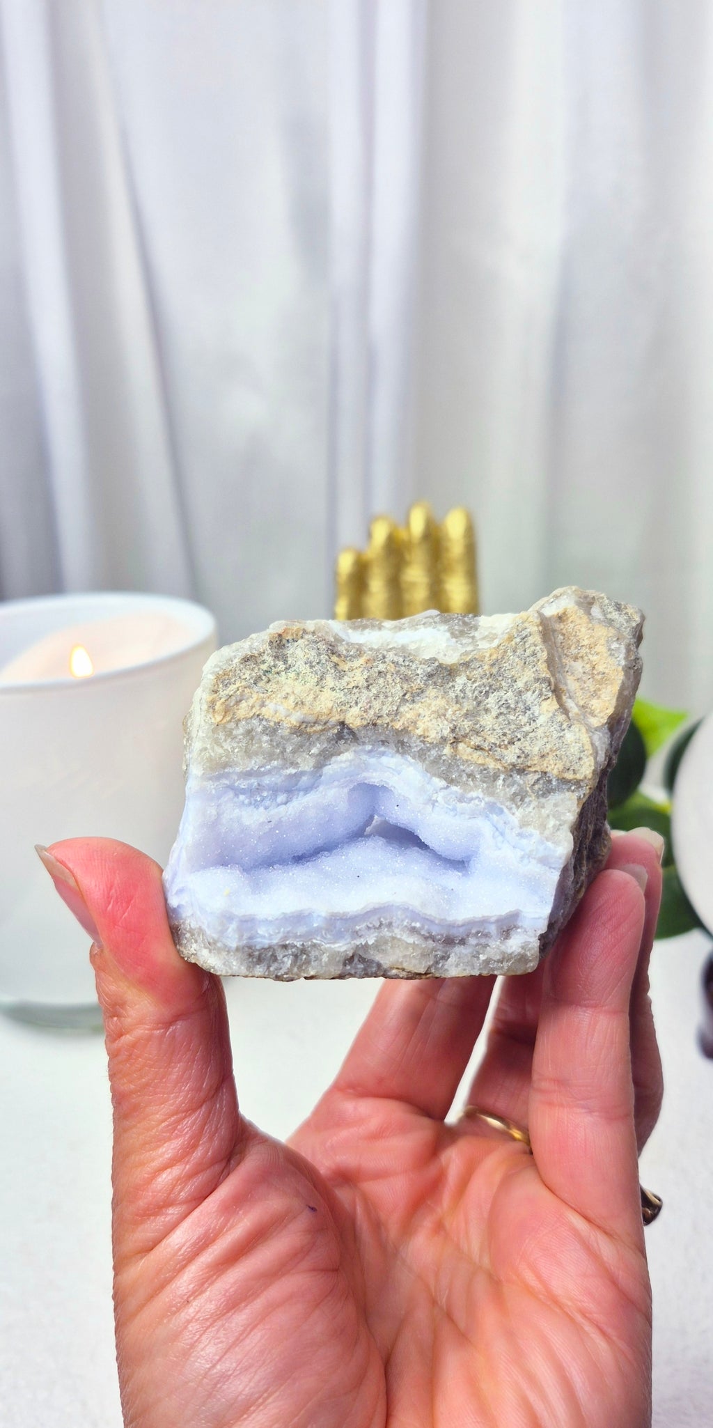 Blue Lace Agate Cluster #C