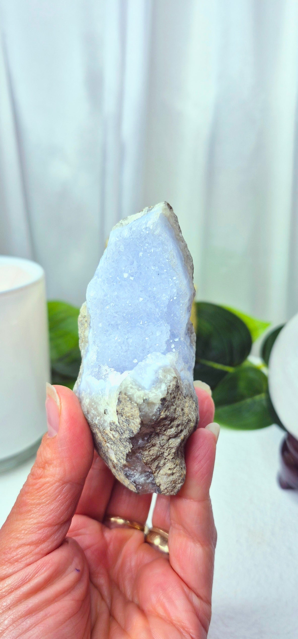 Blue Lace Agate Cluster #D