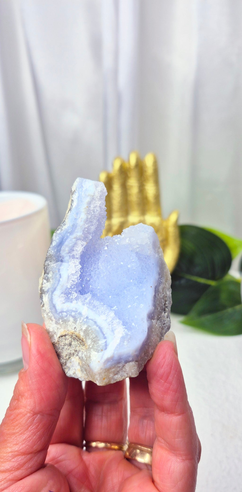Blue Lace Agate Cluster #E