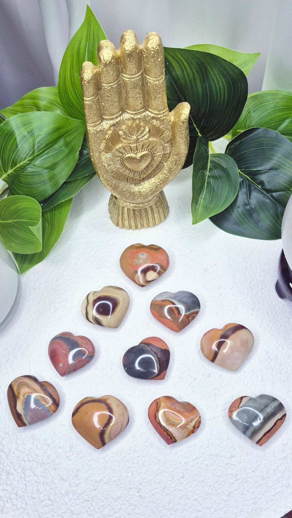 Polychrome Jasper Mini Heart Carving