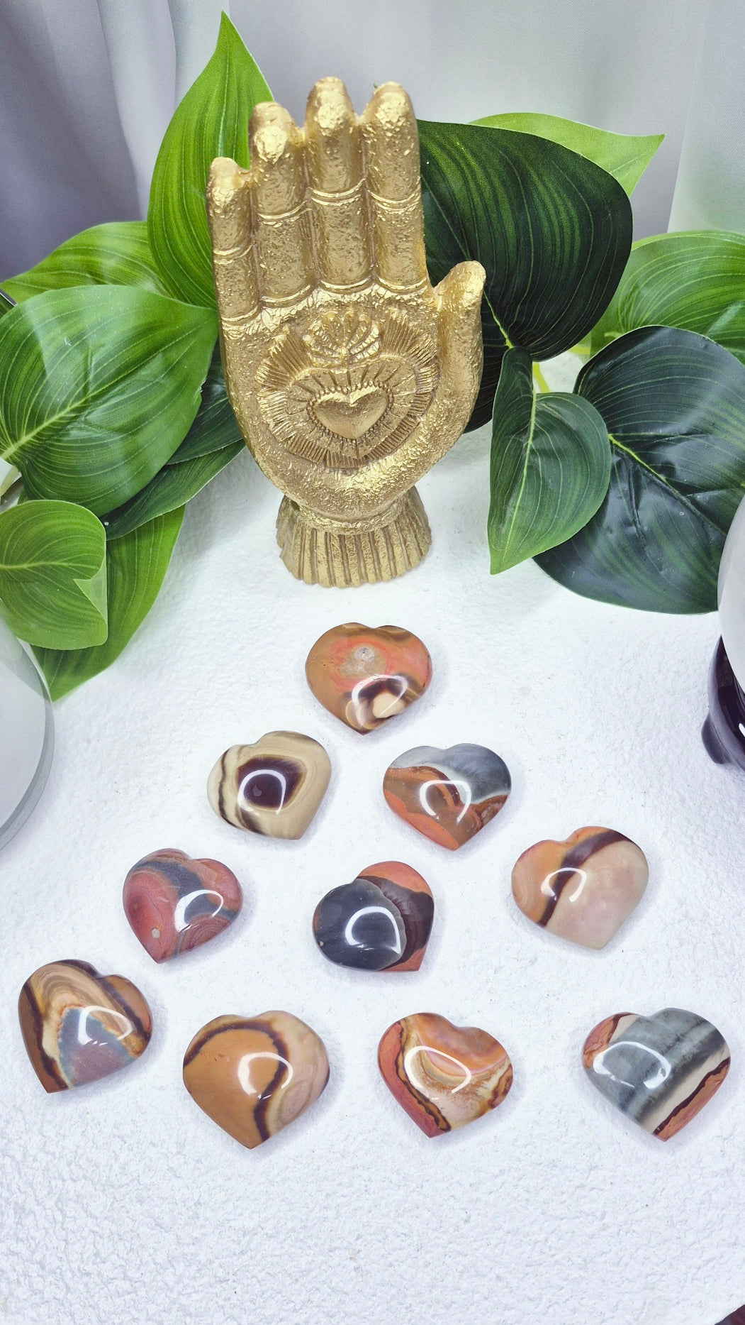 Polychrome Jasper Mini Heart Carving