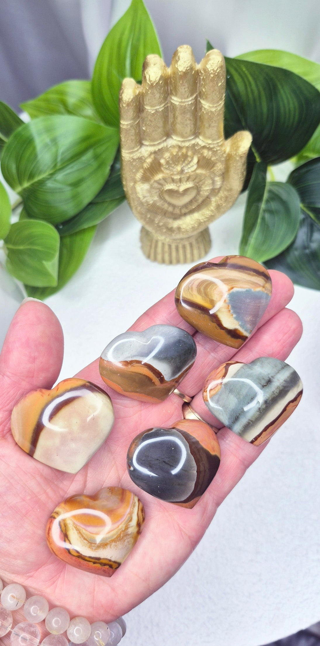 Polychrome Jasper Mini Heart Carving