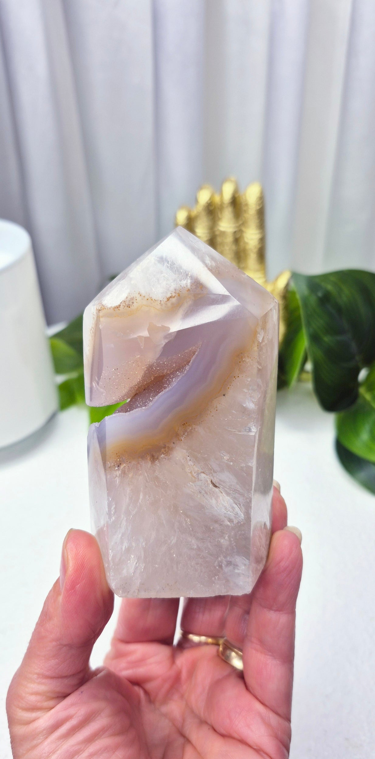 Druzy Agate Geode Polished Points