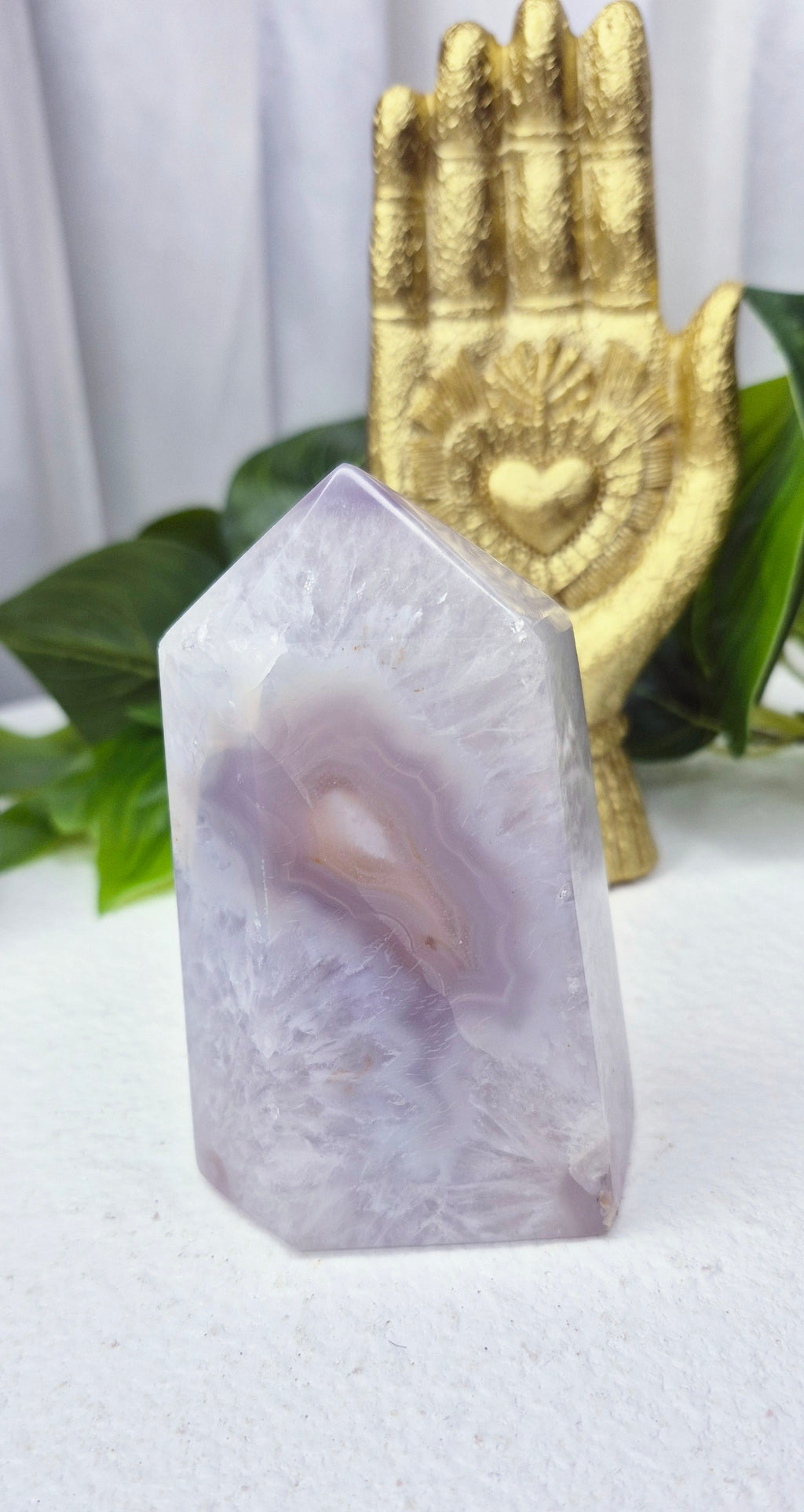Druzy Agate Geode Polished Point