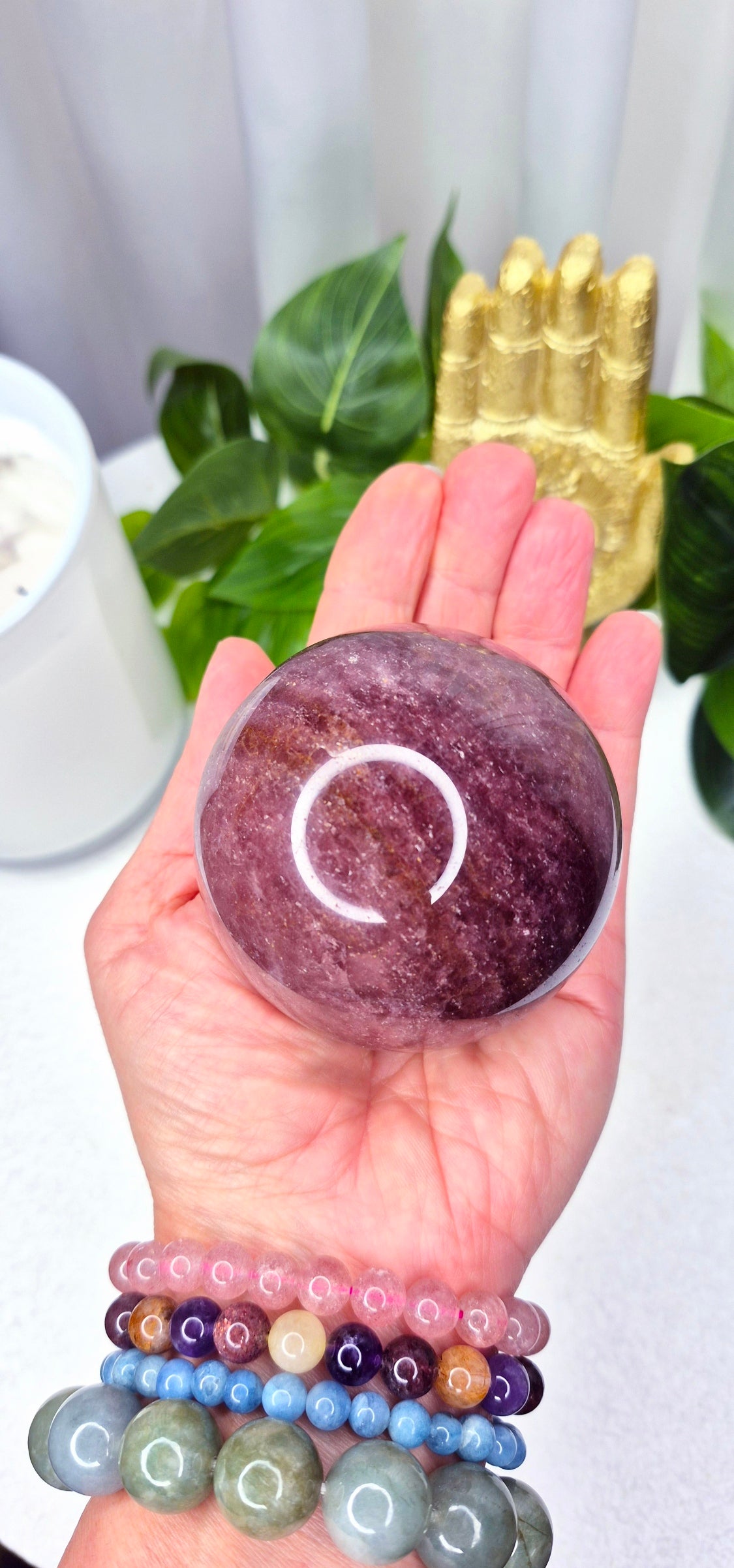 Strawberry Quartz Sphere