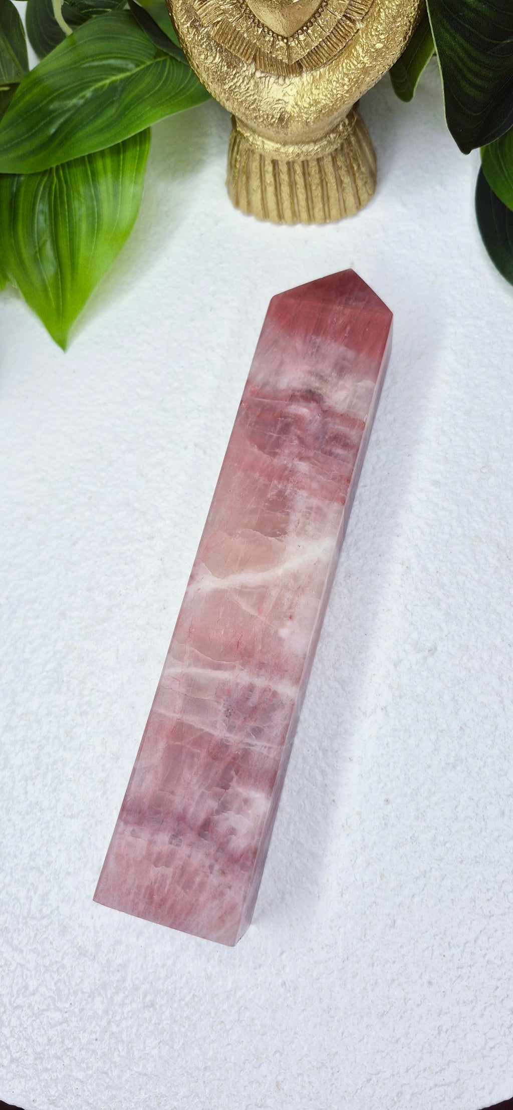 Rose Calcite Tower