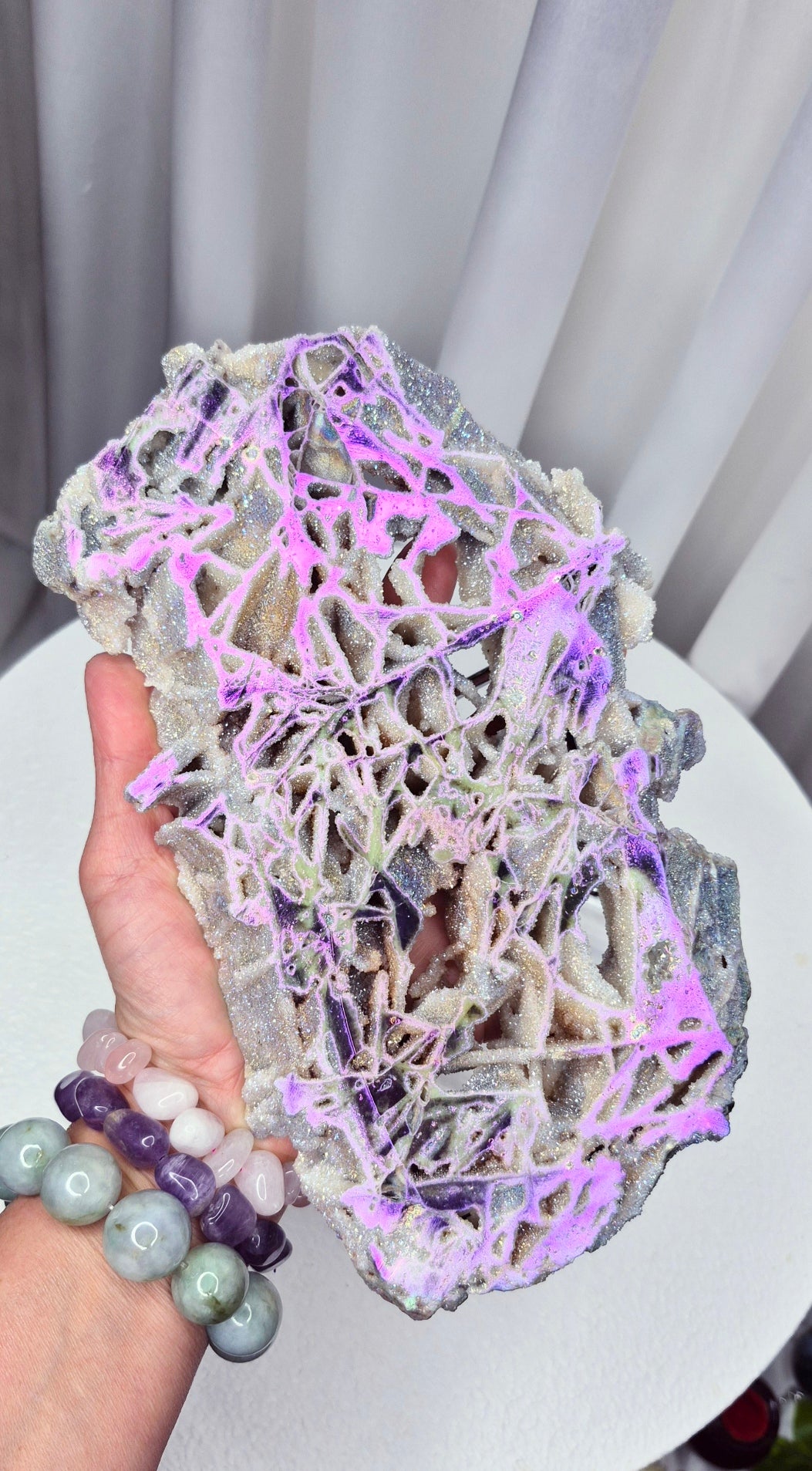 Statement Aura Sphalerite Slab on Stand