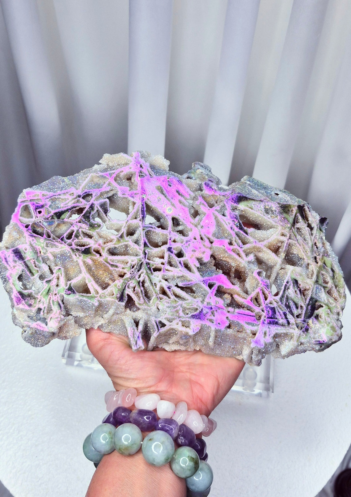 Statement Aura Sphalerite Slab on Stand