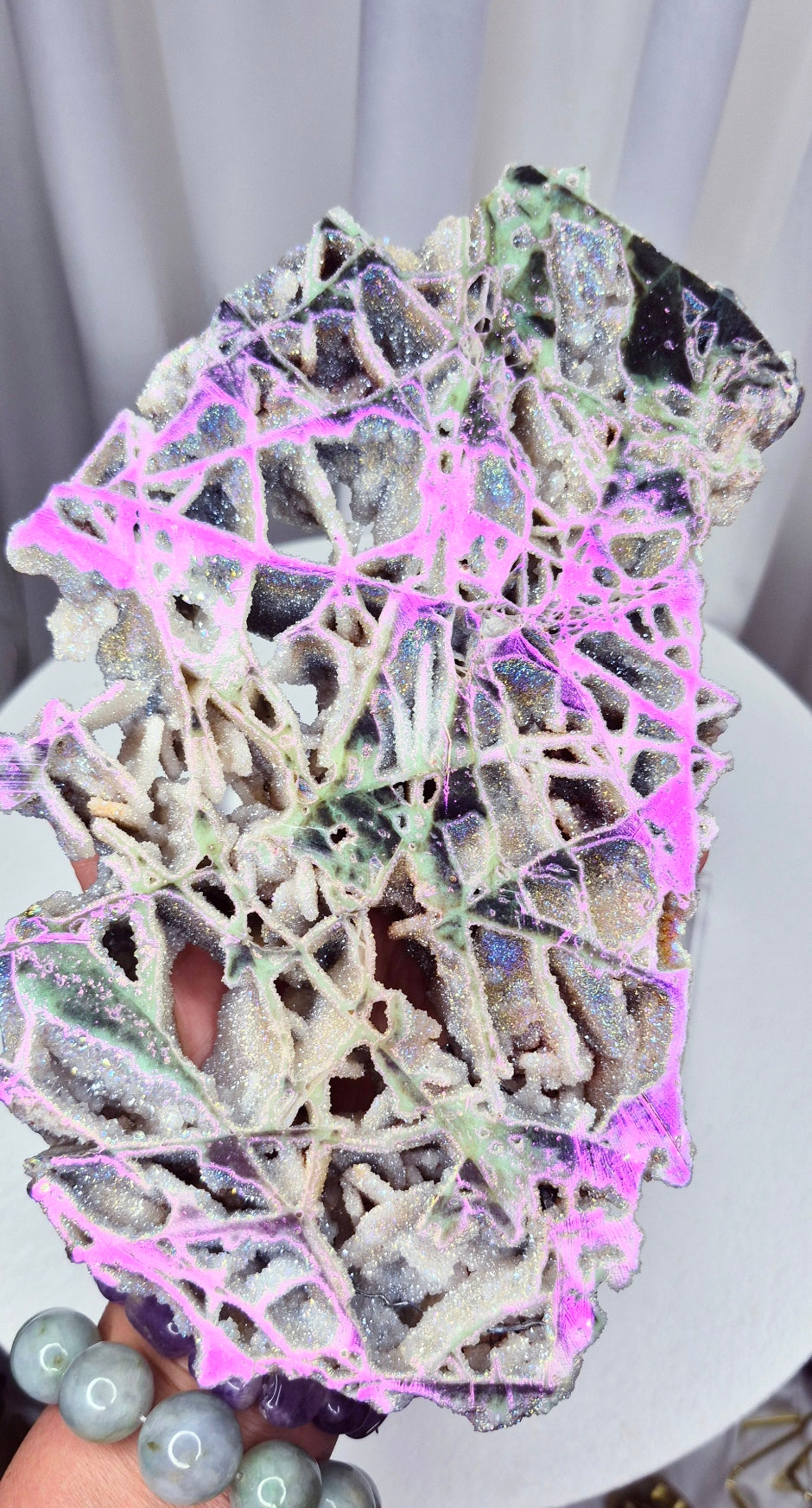 Statement Aura Sphalerite Slab on Stand