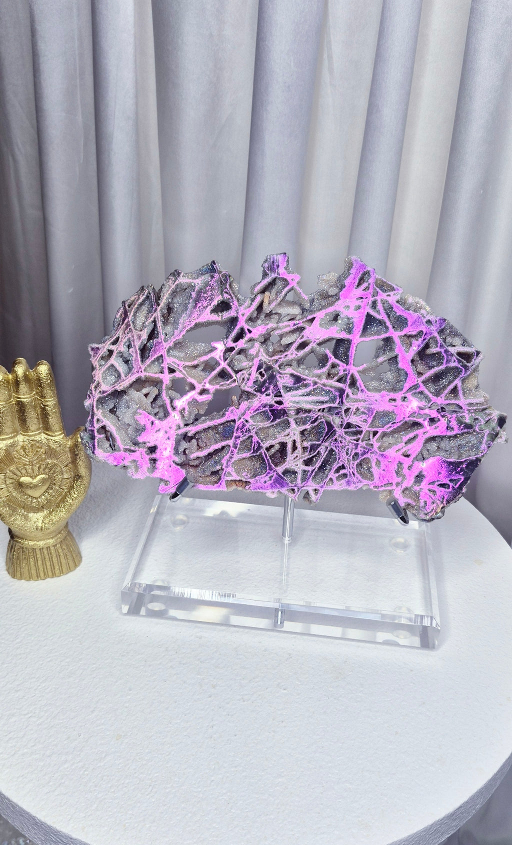 Statement Aura Sphalerite Slab on Stand