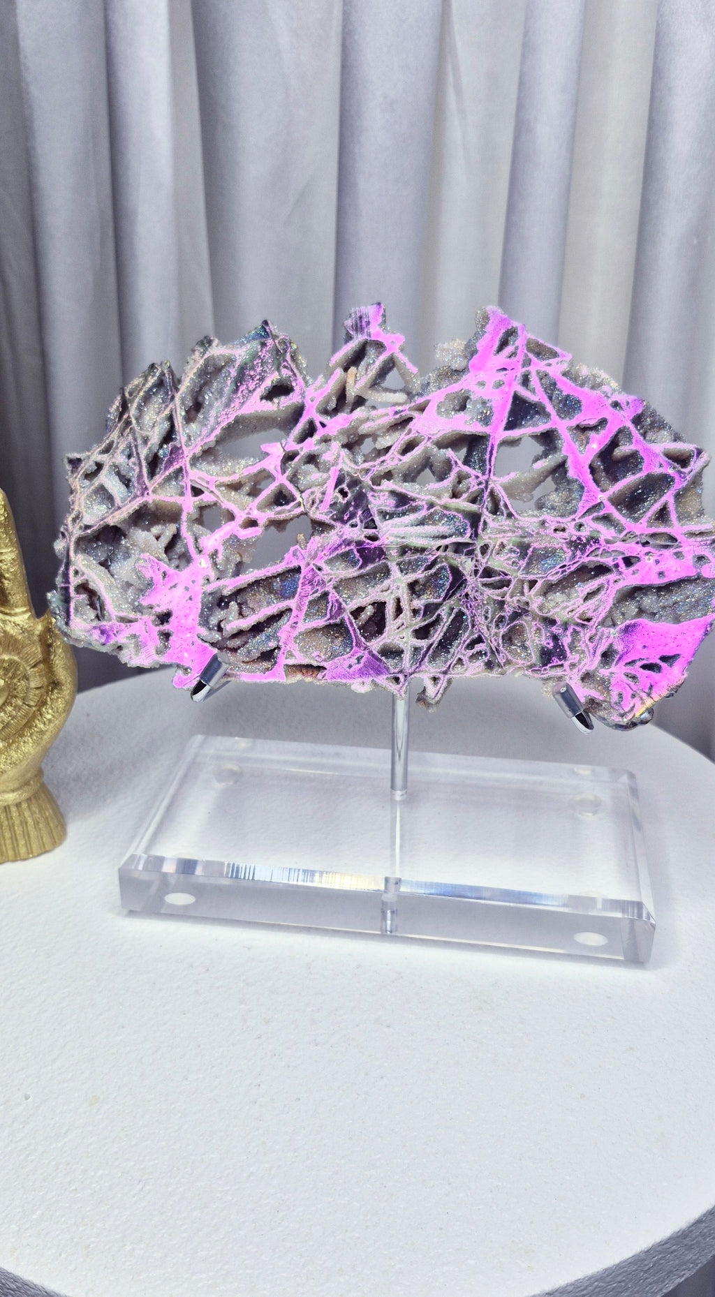 Statement Aura Sphalerite Slab on Stand
