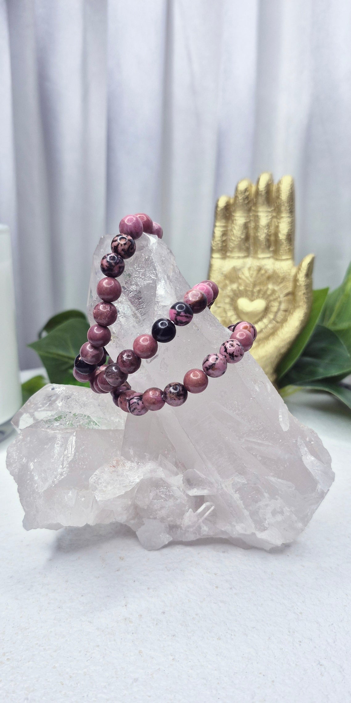 Rhodonite Beaded Bracelet