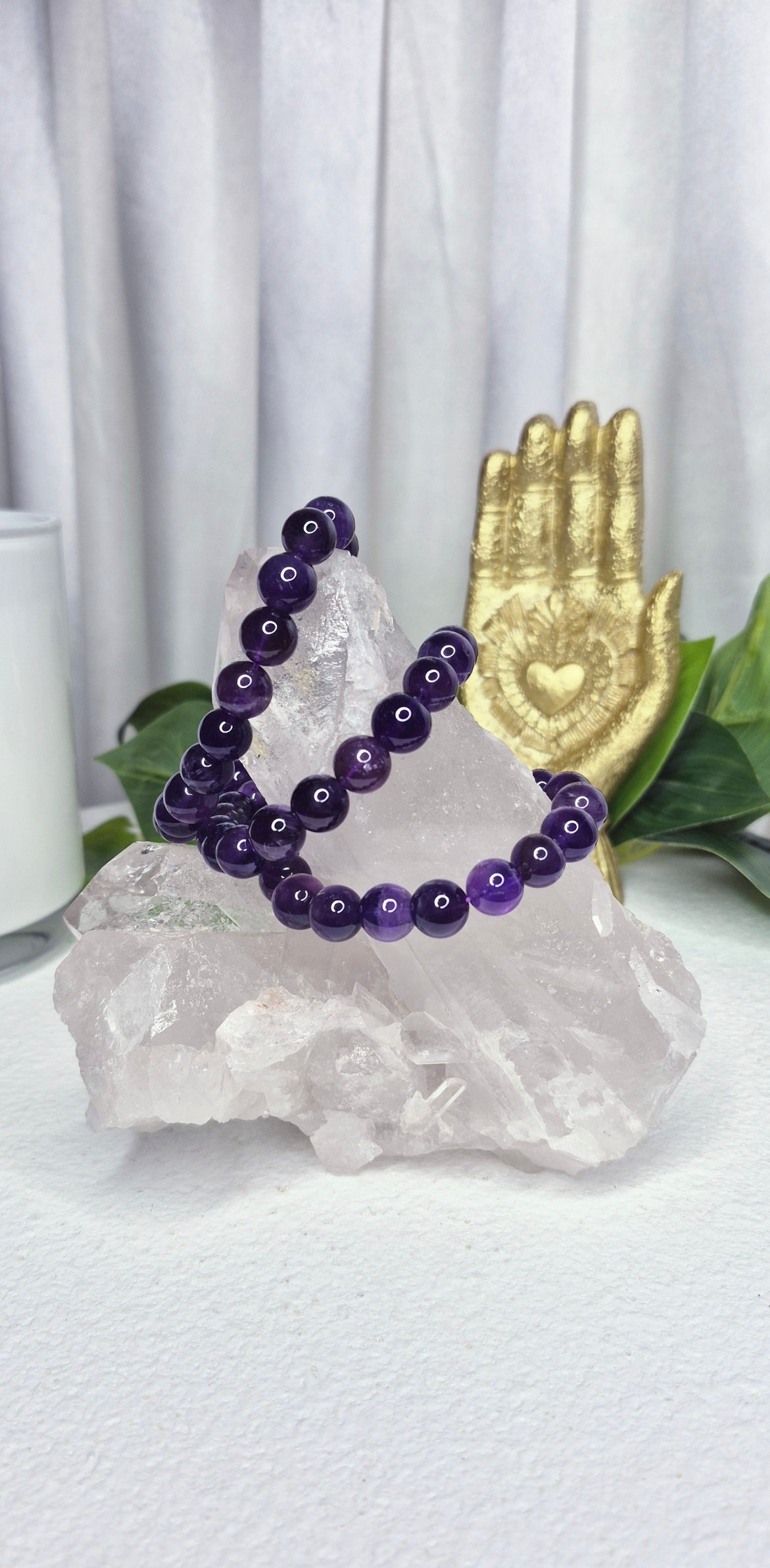 A Grade Amethyst Beaded Bracelet