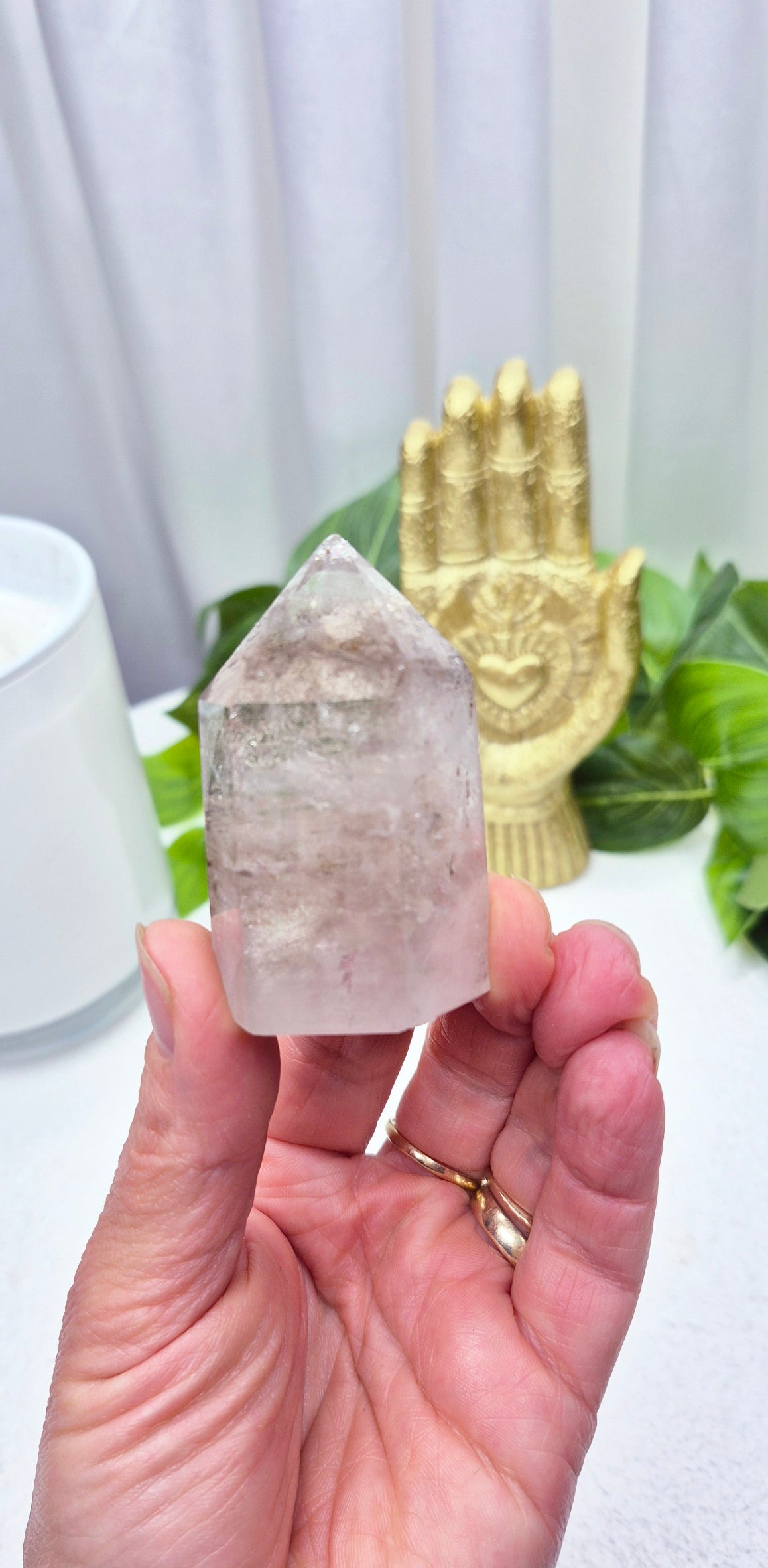 Included Smoky/Clear Quartz Point