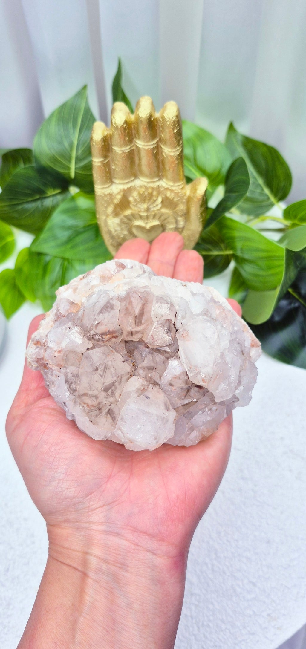 Natural Smoky Quartz Cluster Specimen