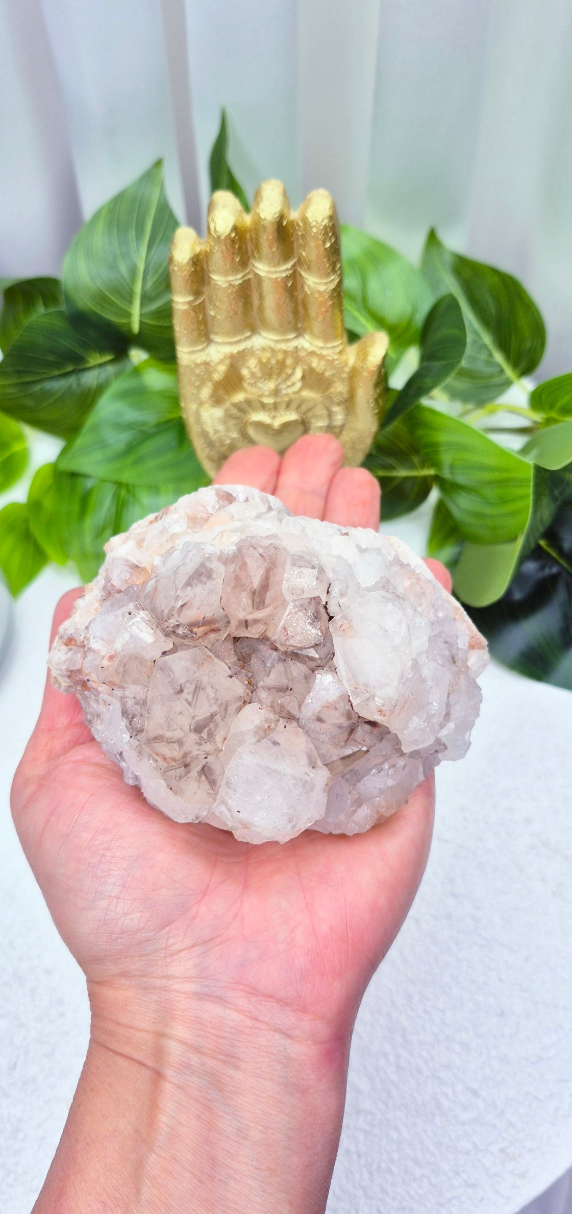 Natural Smoky Quartz Cluster Specimen