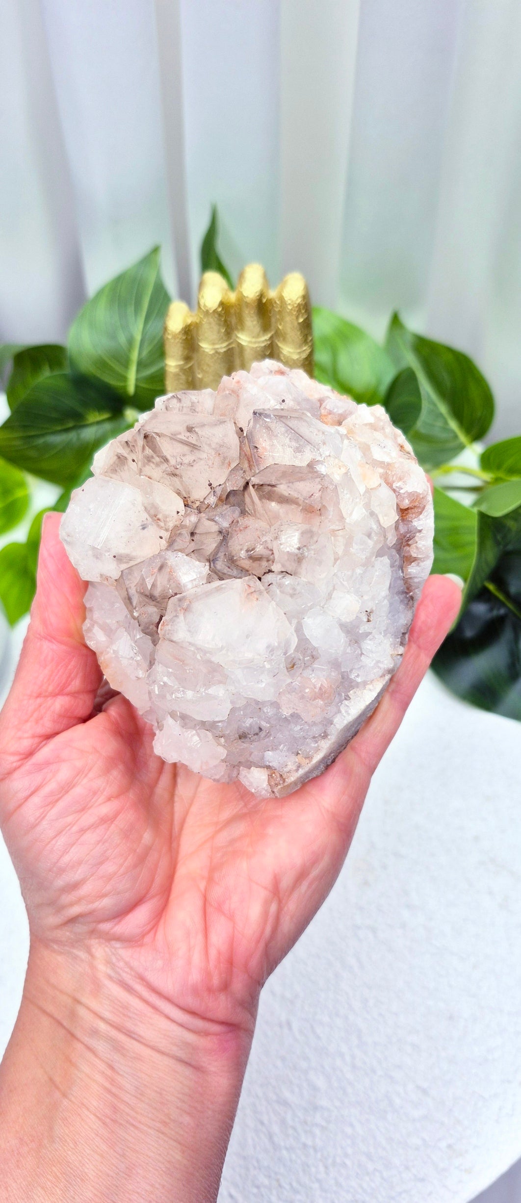 Natural Smoky Quartz Cluster Specimen