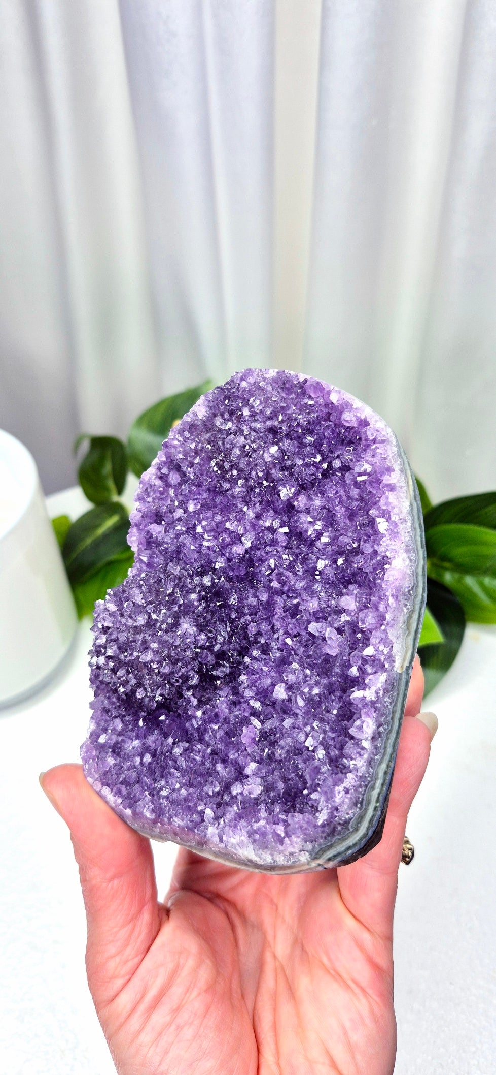 New Release A Grade Amethyst Geode Cut Base