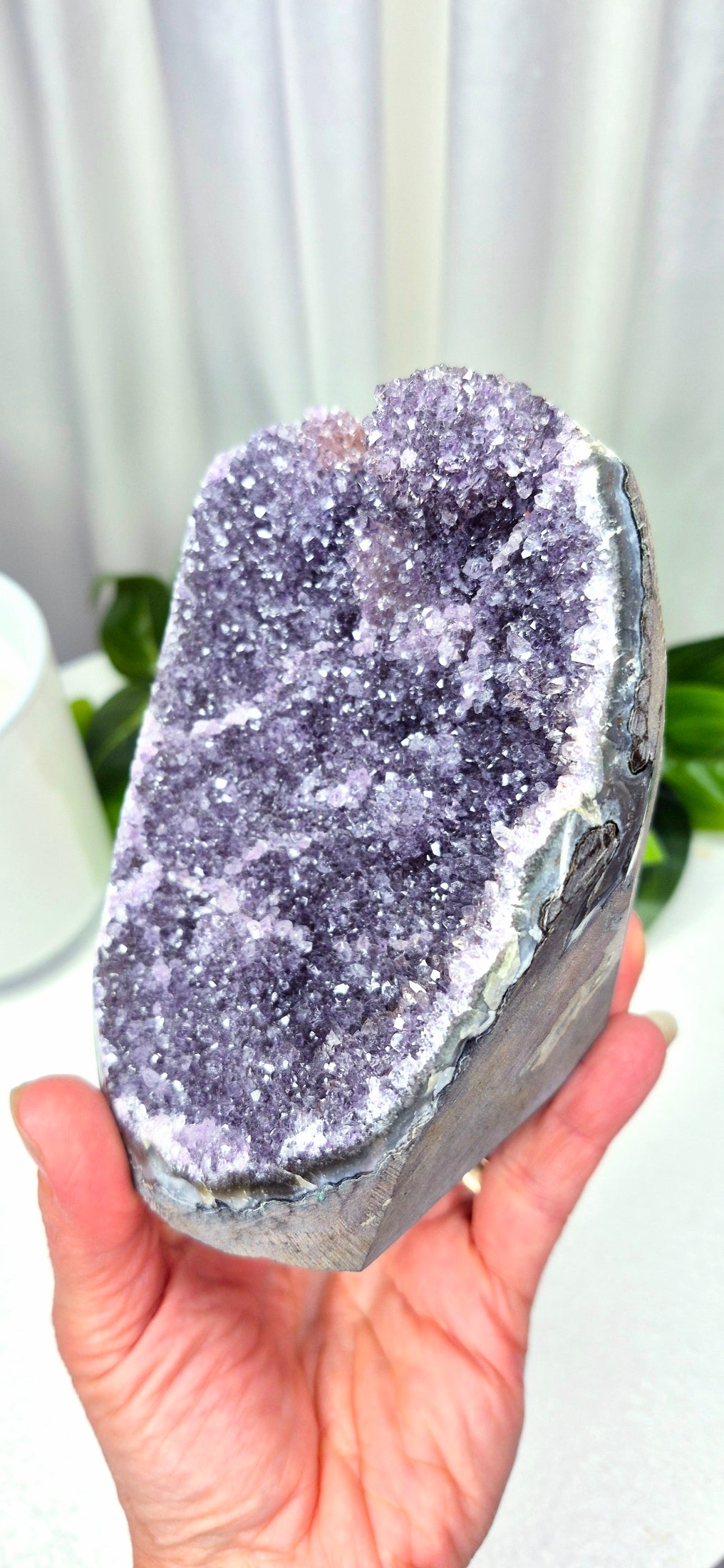 New Release A Grade Sugar Druzy Amethyst Geode