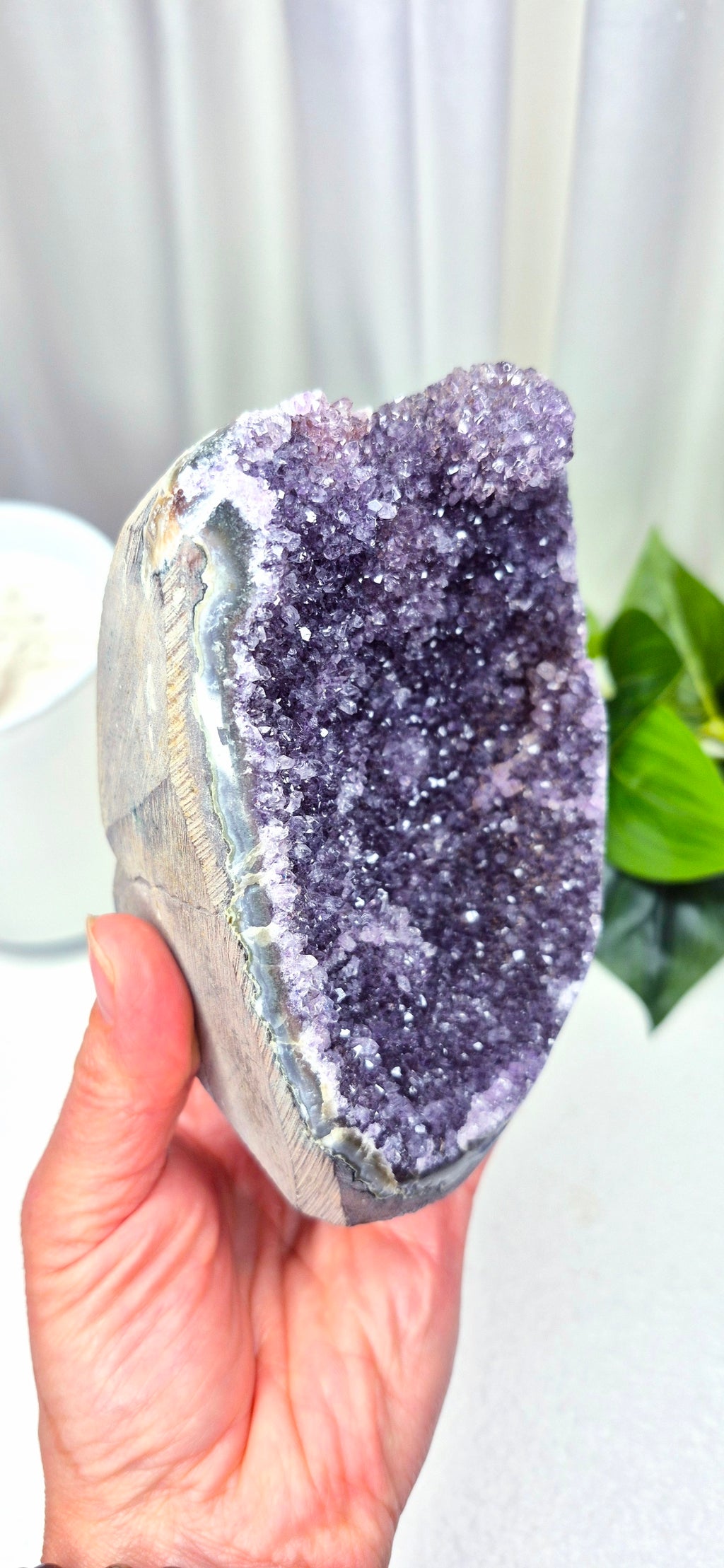 New Release A Grade Sugar Druzy Amethyst Geode