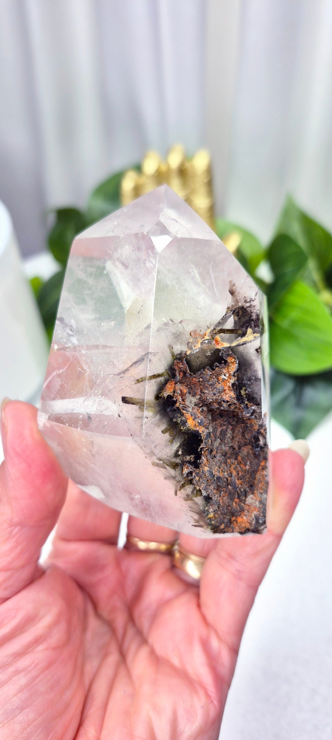 Madagascan Included Quartz Polished Freeform #A