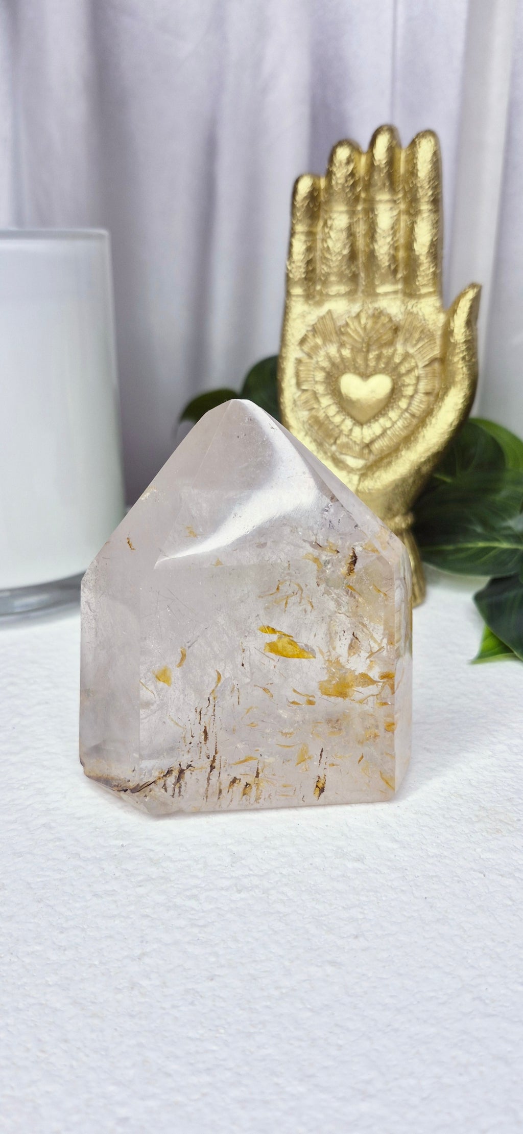Madagascan Included Quartz/Golden Healer Point #B