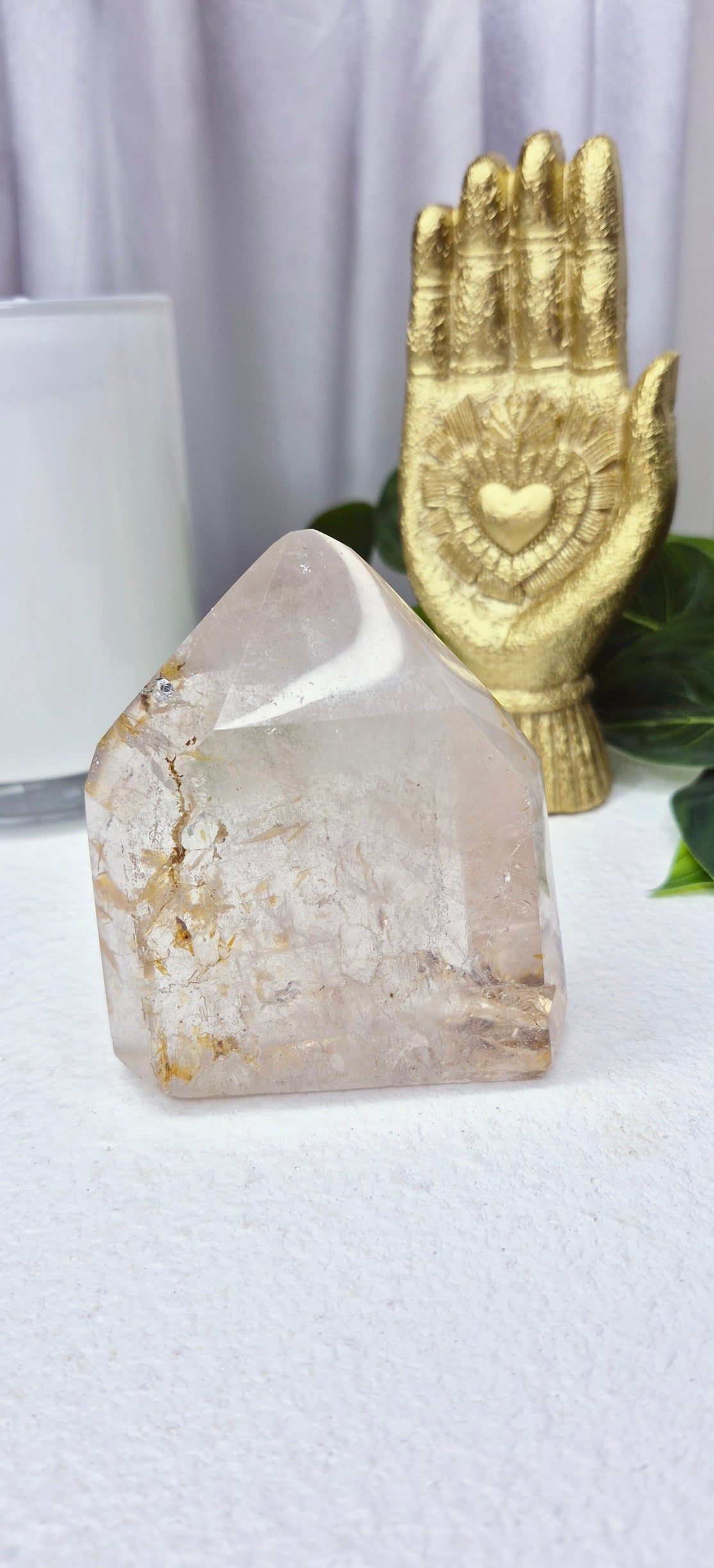 Madagascan Included Quartz/Golden Healer Point #B