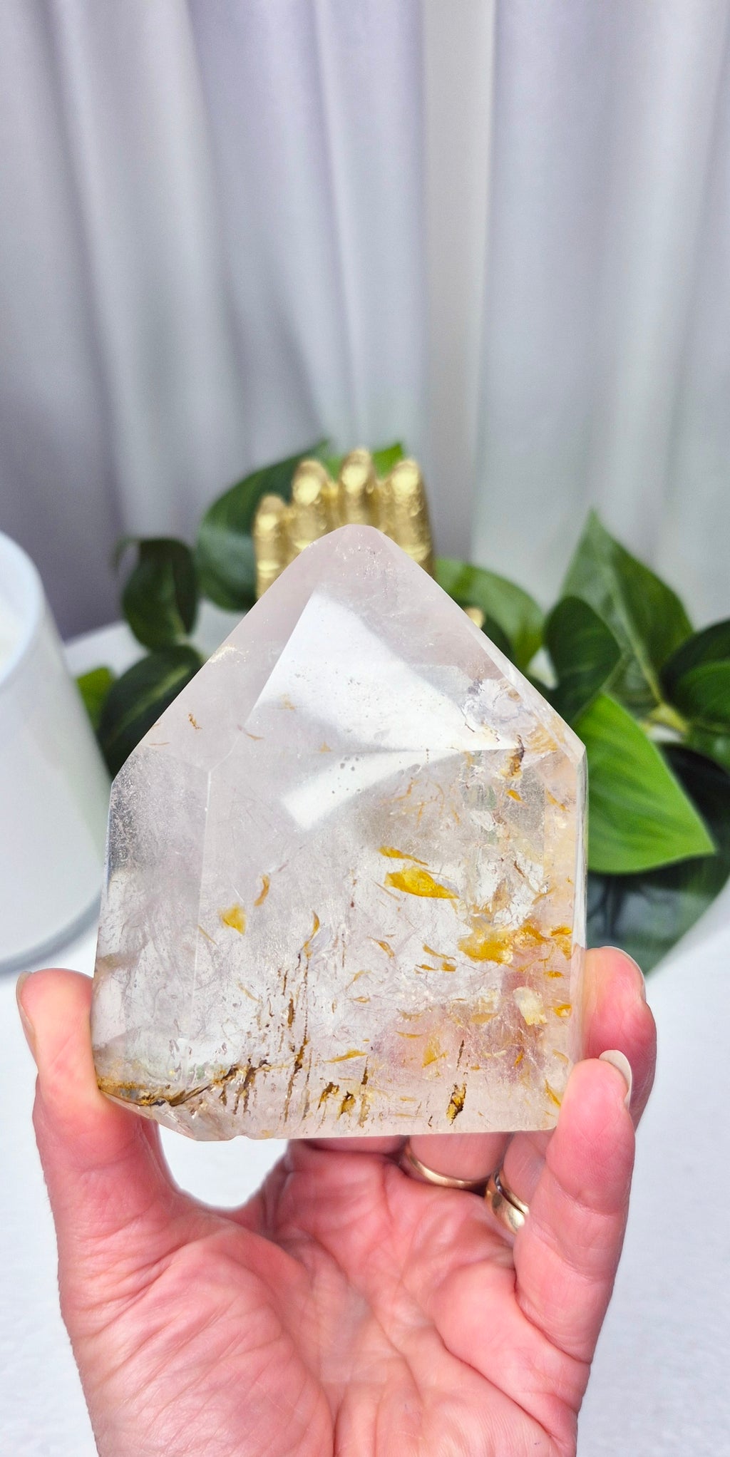 Madagascan Included Quartz/Golden Healer Point #B
