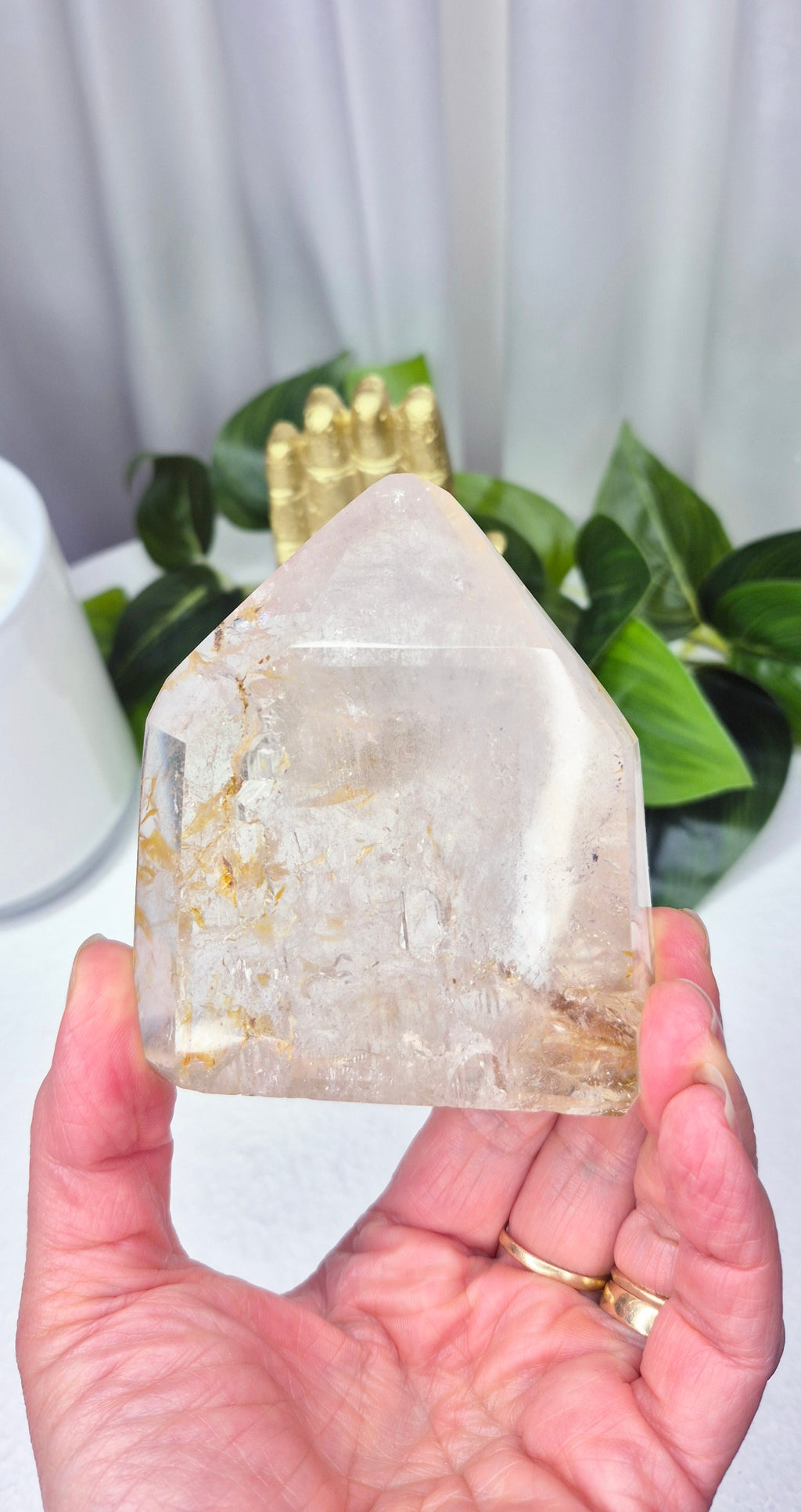 Madagascan Included Quartz/Golden Healer Point #B