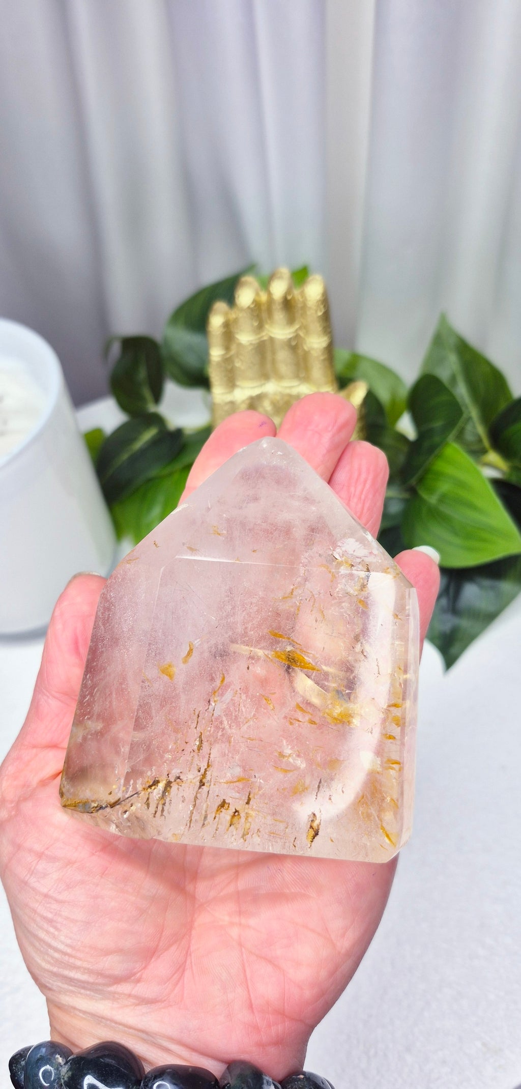 Madagascan Included Quartz/Golden Healer Point #B