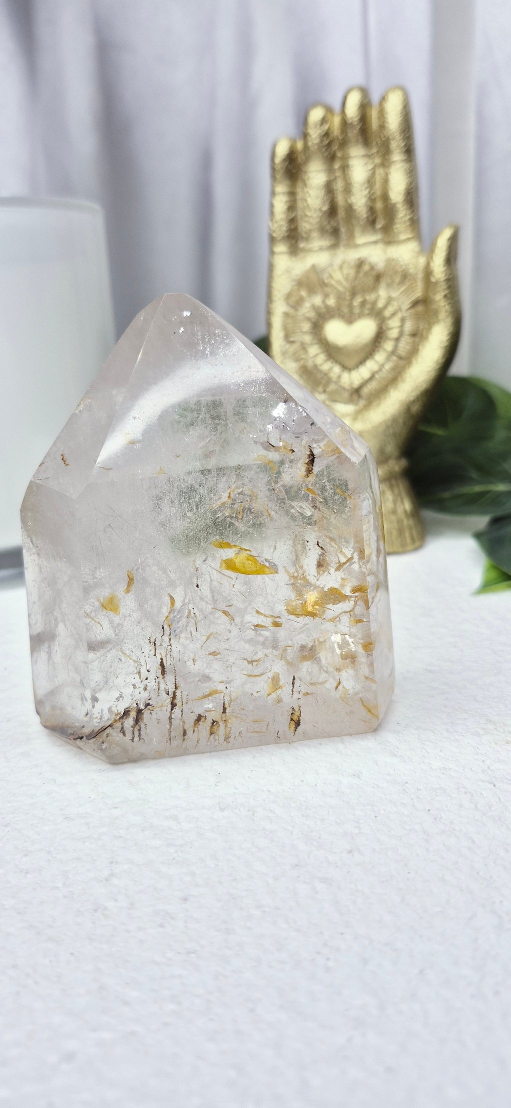 Madagascan Included Quartz/Golden Healer Point #B
